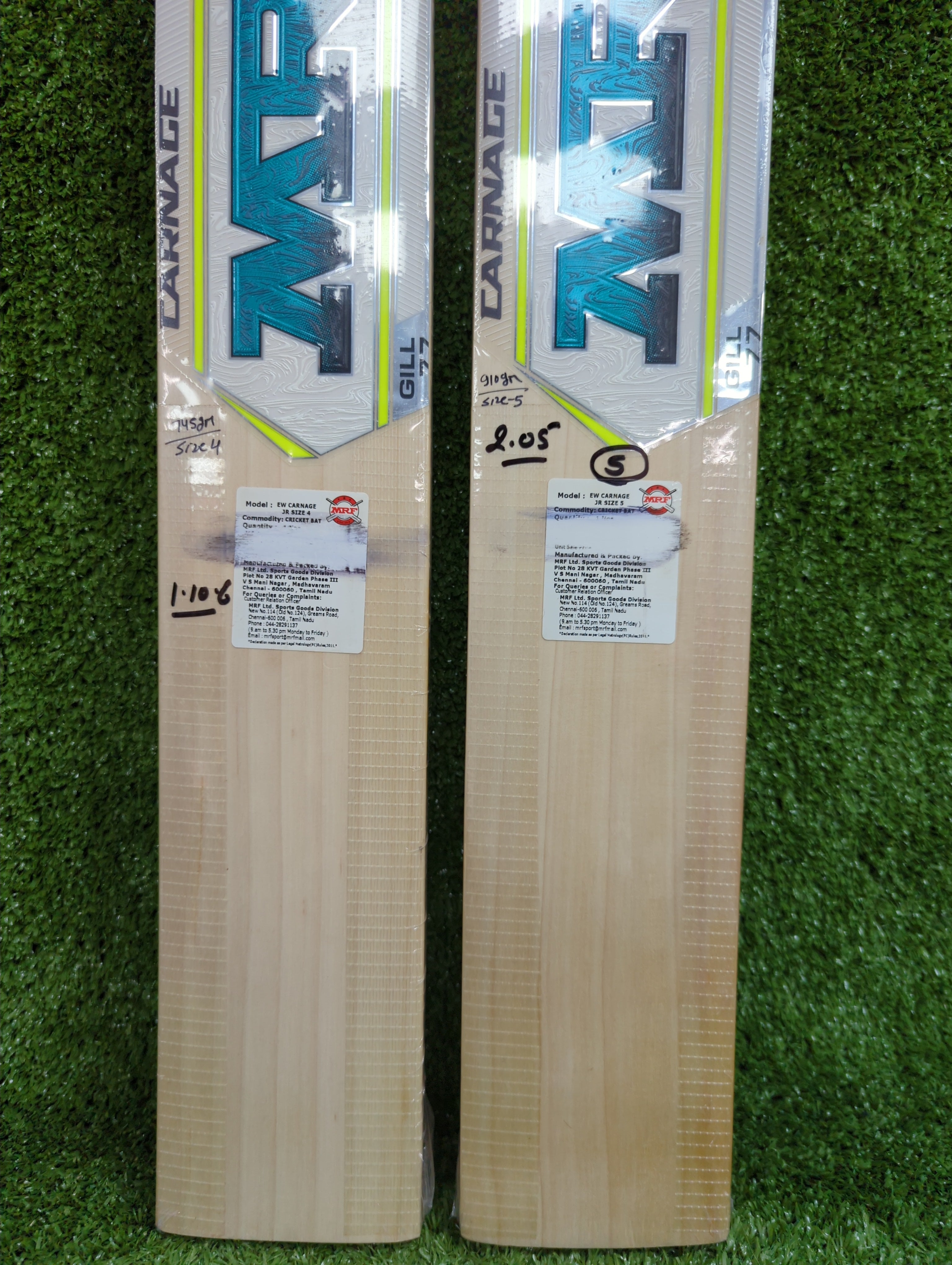 MRF Carnage GILL 77 Junior / Youth English Willow Cricket Bat