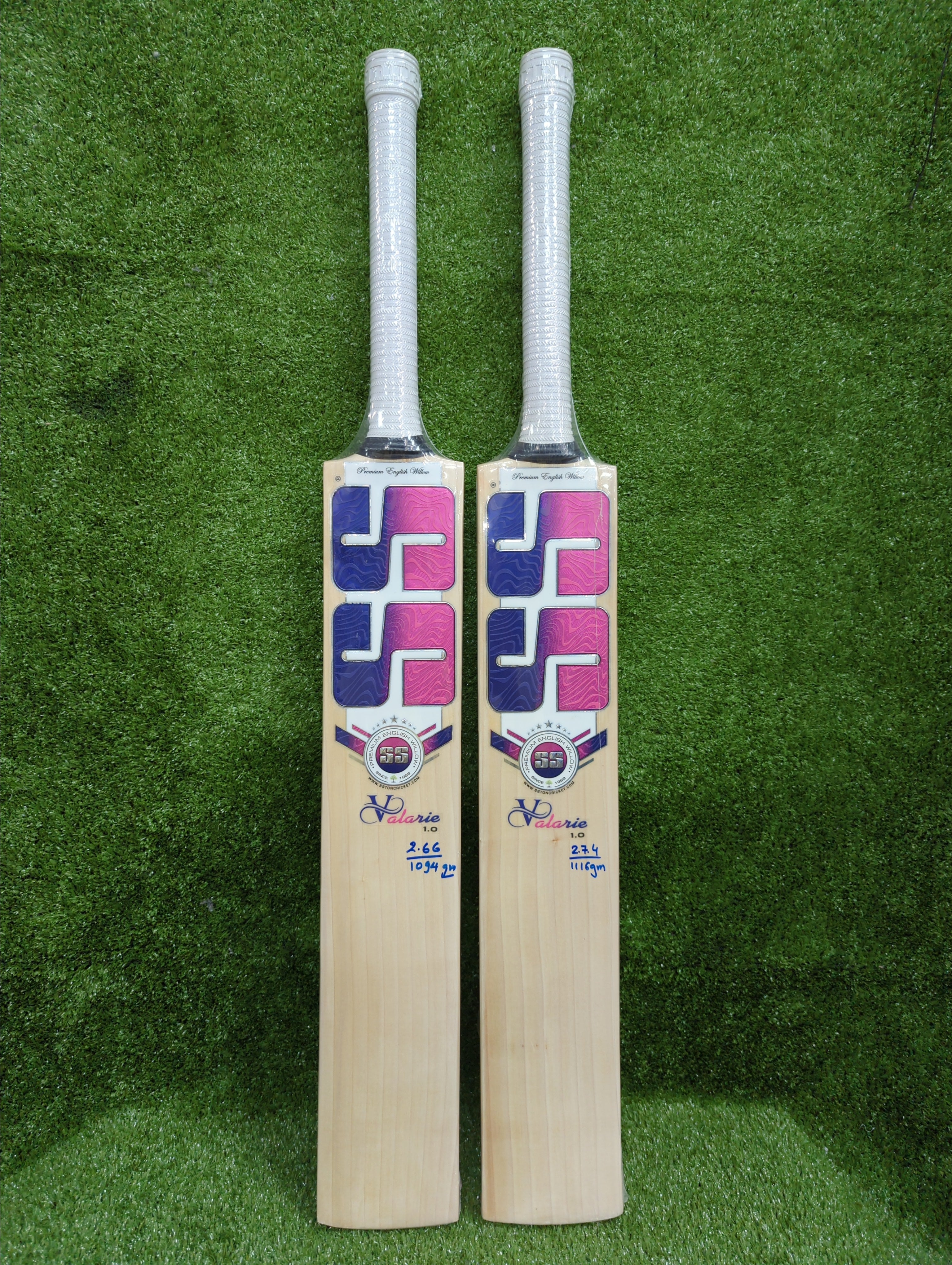 SS Valarie 1.0 English Willow Cricket bat - Short Handle SS