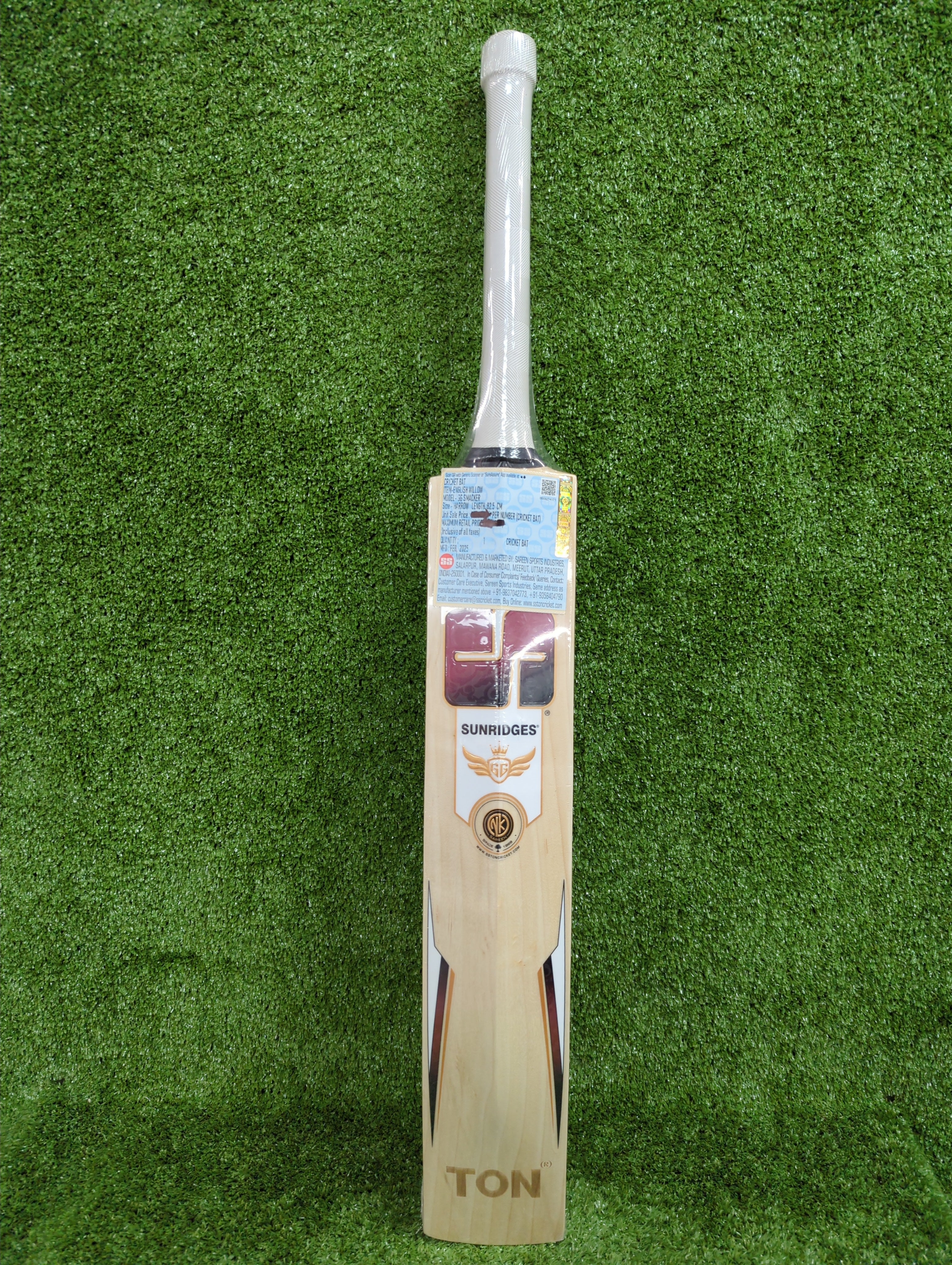 SS GG Smacker Youth Harrow Cricket Bat (Red Sticker)