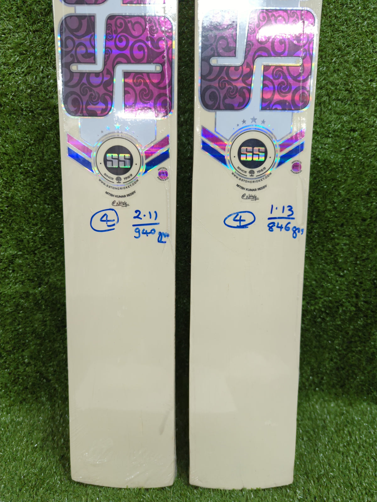 SS Colt Scoop Nitish Kumar Reddy Junior / Youth Kashmir Willow Cricket Bat SS