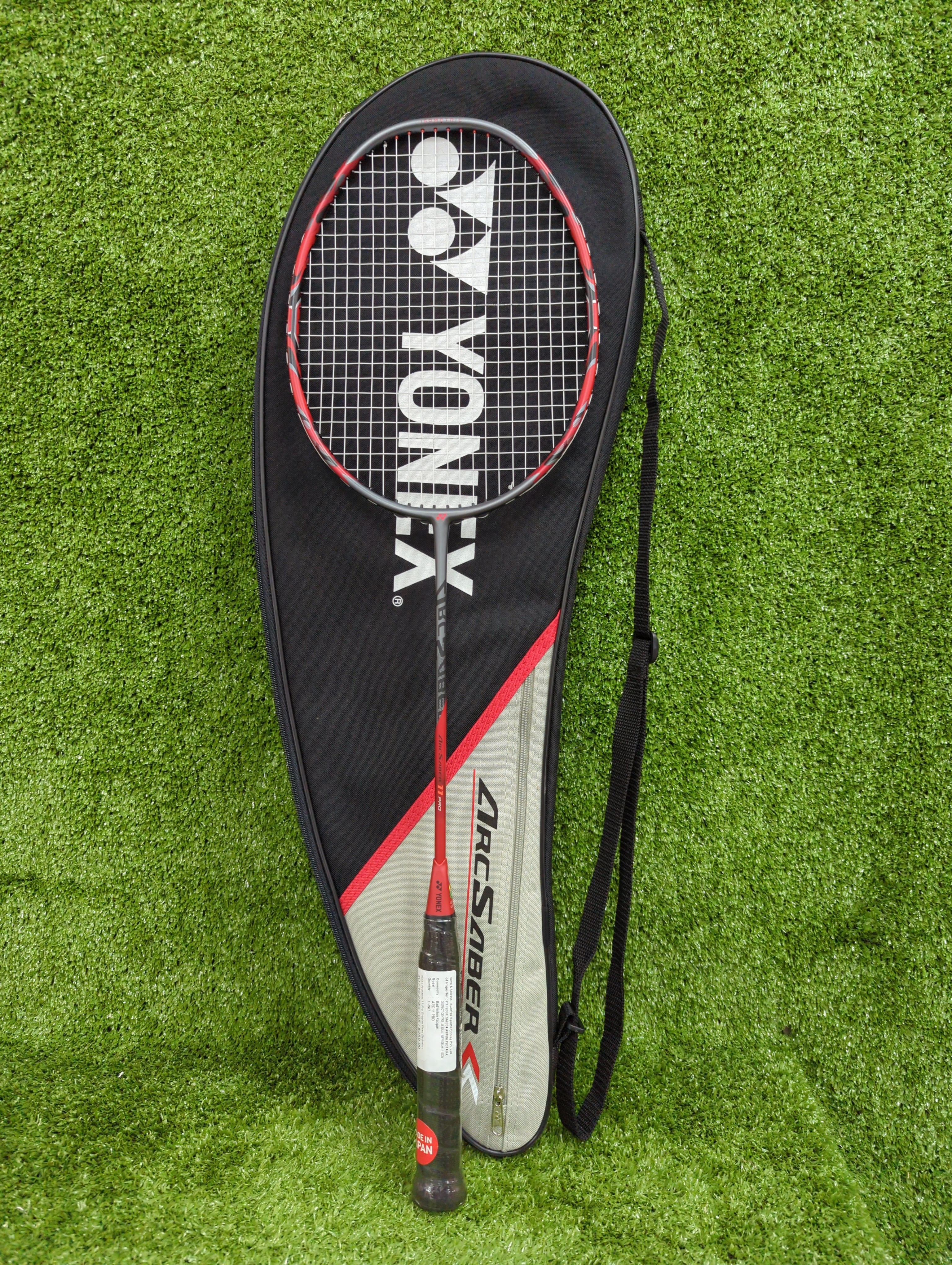 Yonex Arcsaber 11 Pro Grayish Pearl Badminton Racket Prestrung (EXBOLT65 - 26lbs) - Made in Japan