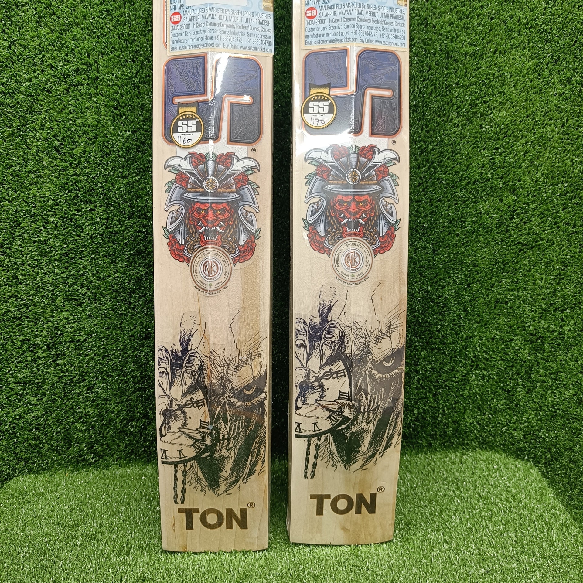 SS Devils Blue English Willow Cricket Bat