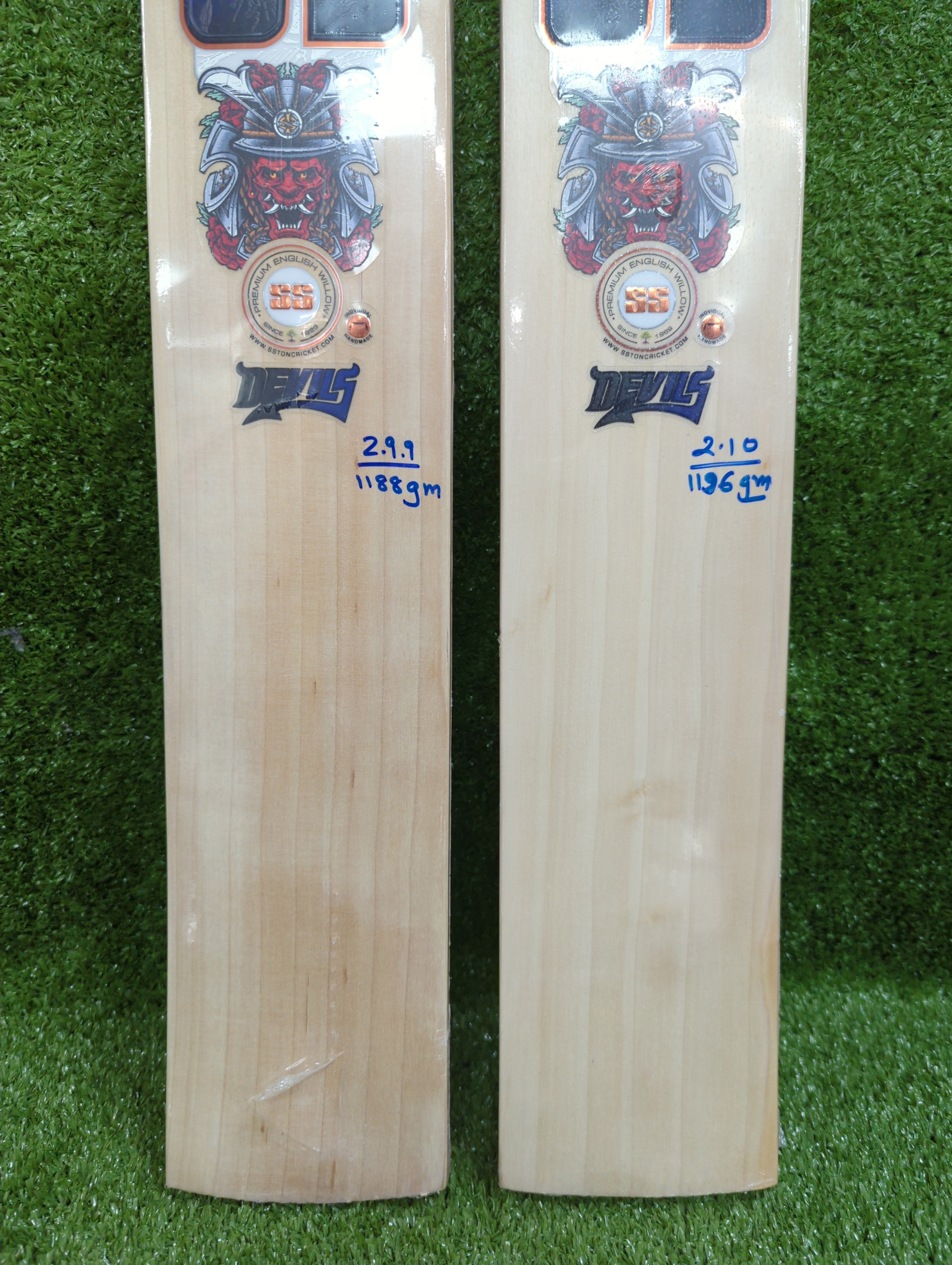 SS Devils Blue English Willow Cricket Bat SS
