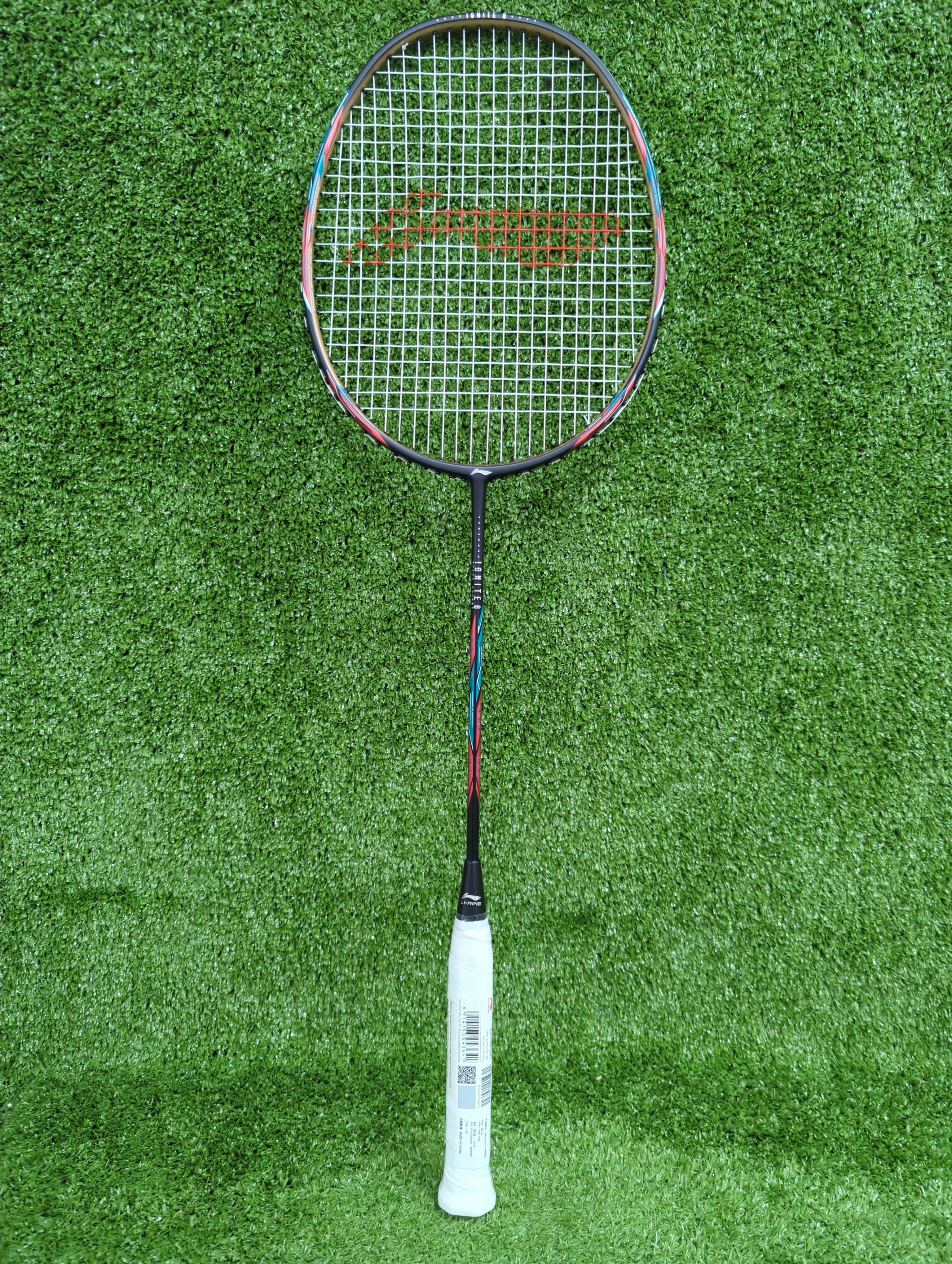Li-Ning IGNITE 8 (Black MapleRed RealTeal) Badminton Racket Prestrung - Made in China