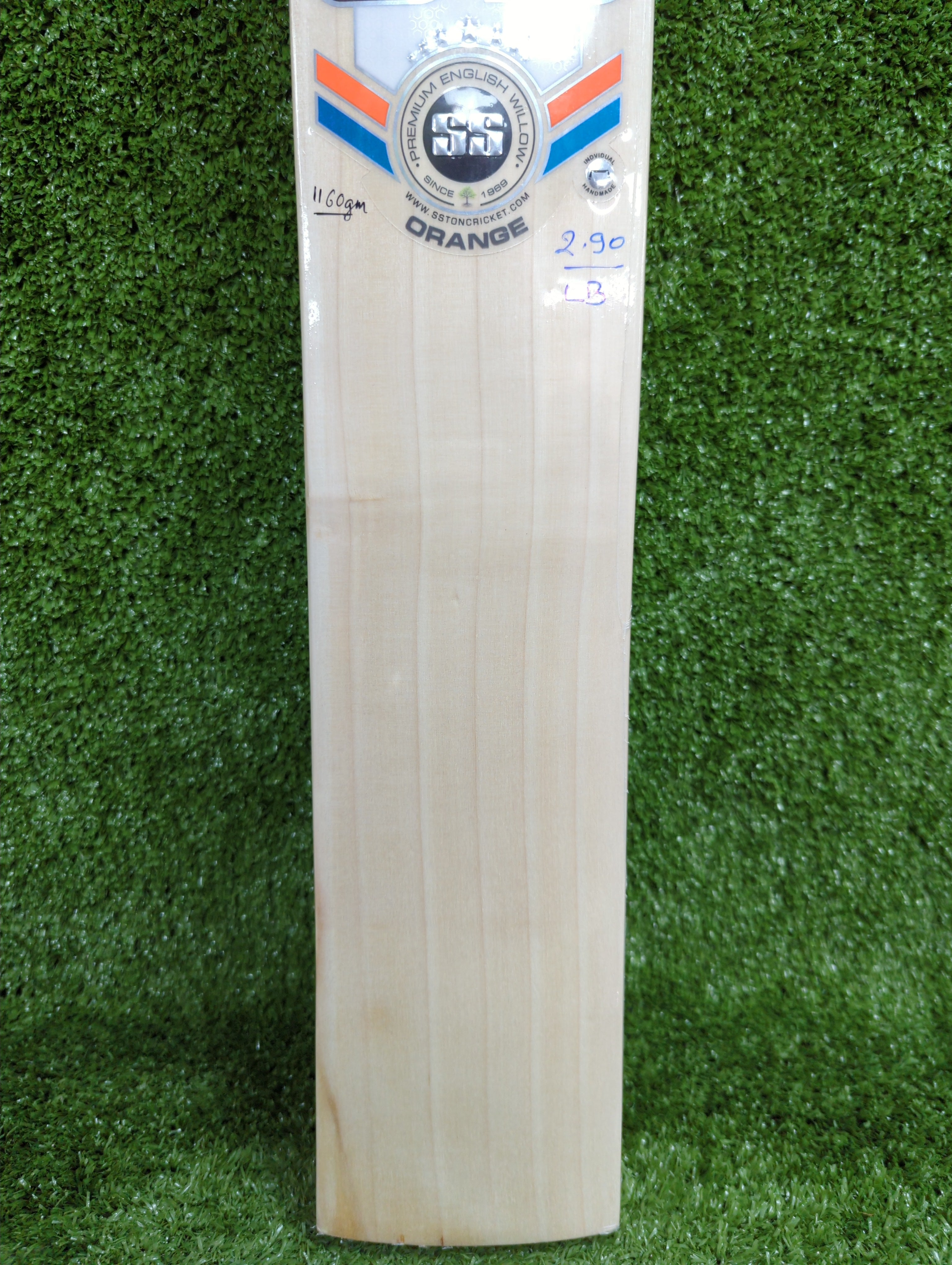 SS Orange English Willow Cricket Bat Long Blade