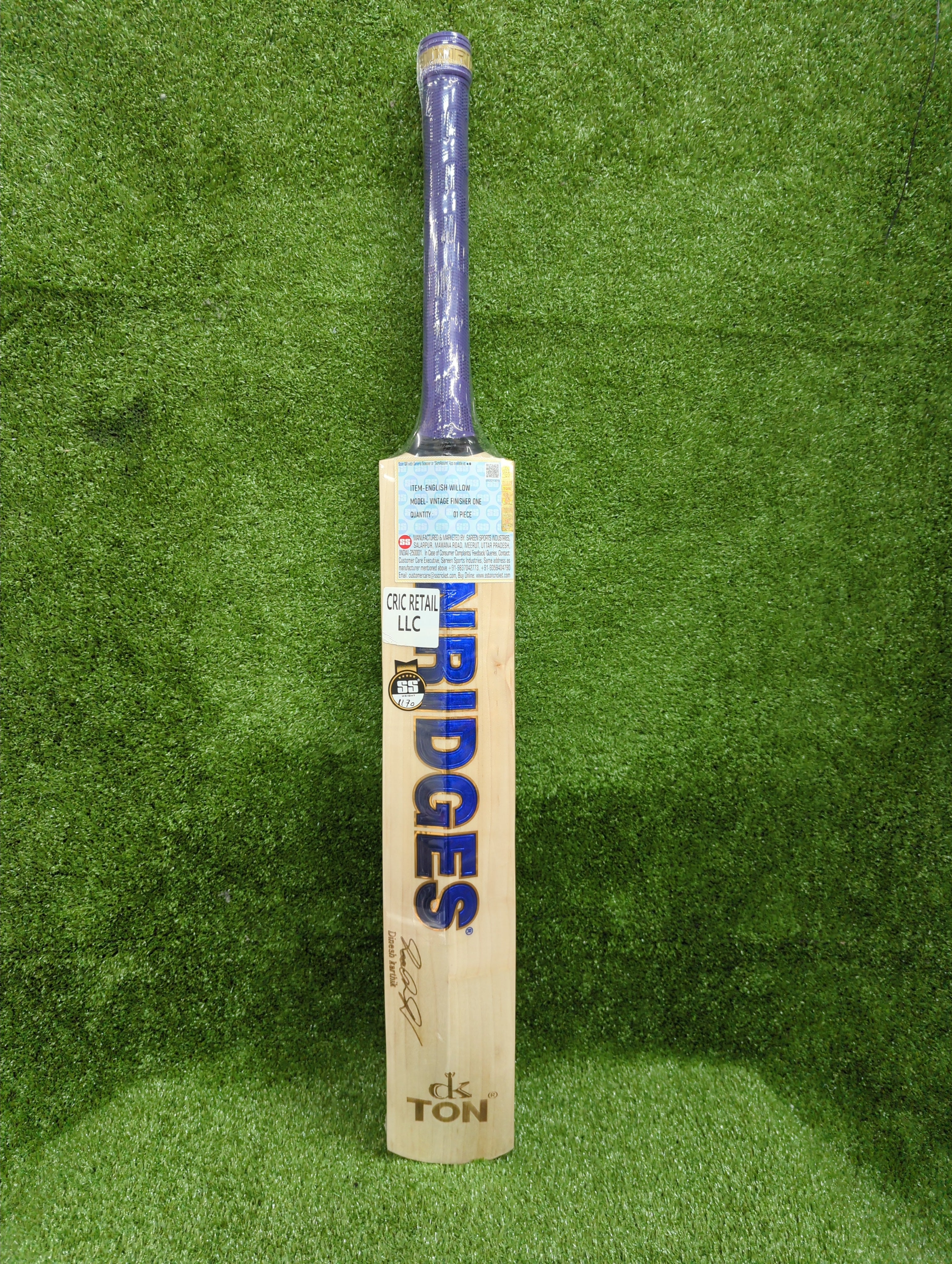 SS Vintage Finisher One (Dinesh Karthik) English Willow Cricket Bat Long Blade SS