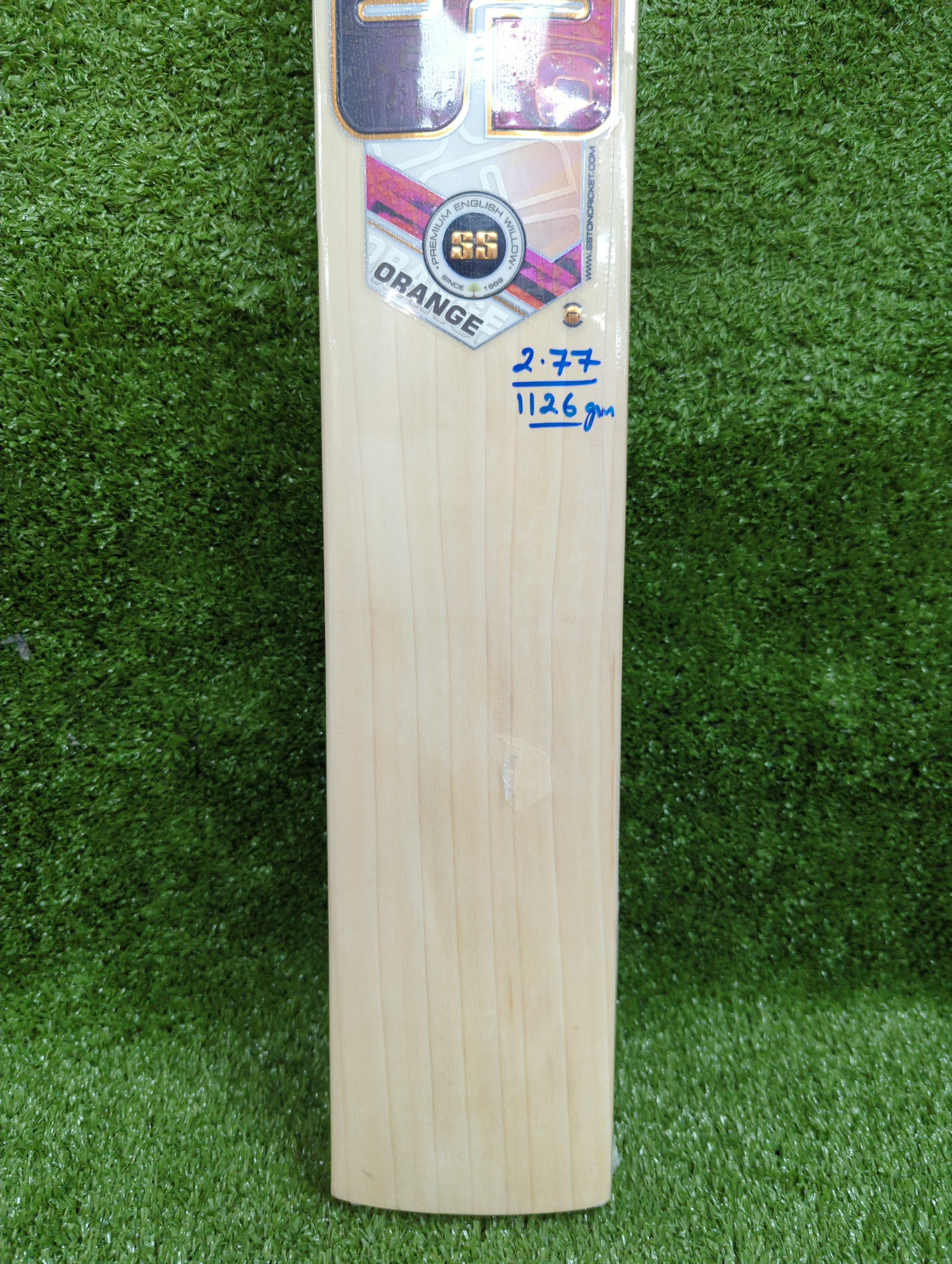 SS Orange English Willow Cricket Bat SS