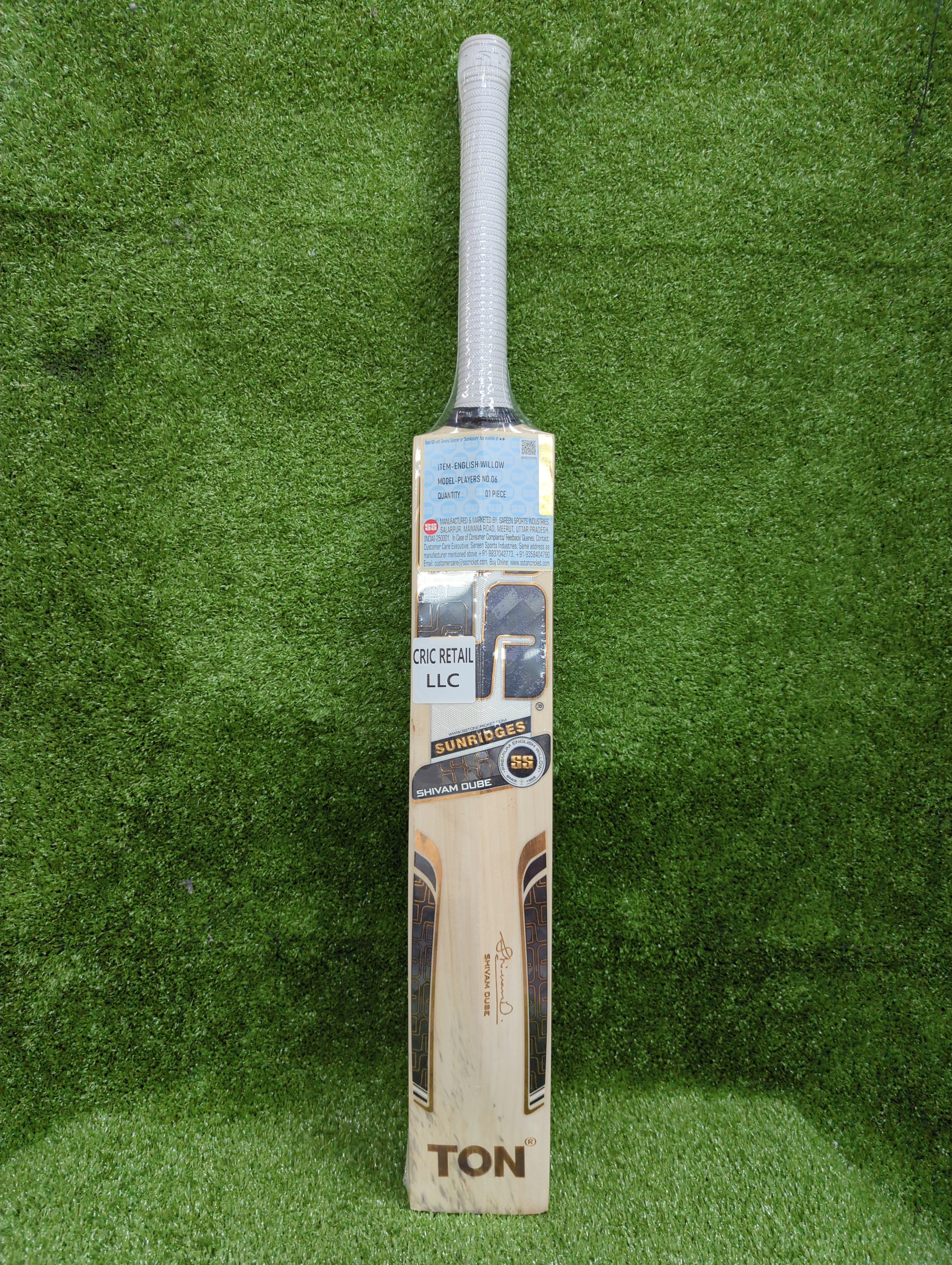 SS Shivam Dube Players Edition Junior / Youth English Willow Cricket Bat SS