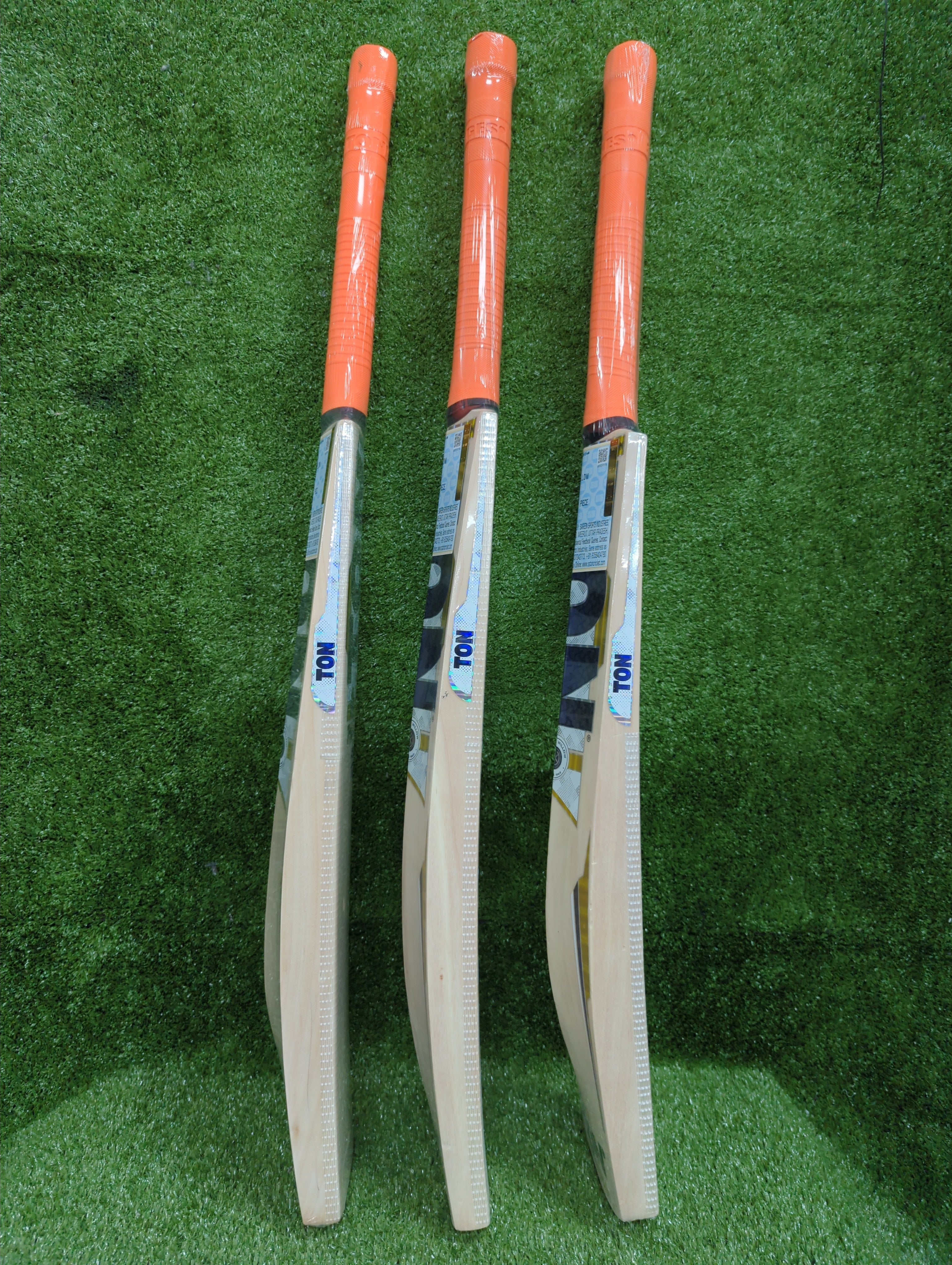 SS TON Dhoni Thala Premium Kashmir Willow Cricket Bat by SS - side view - TopCricketStore