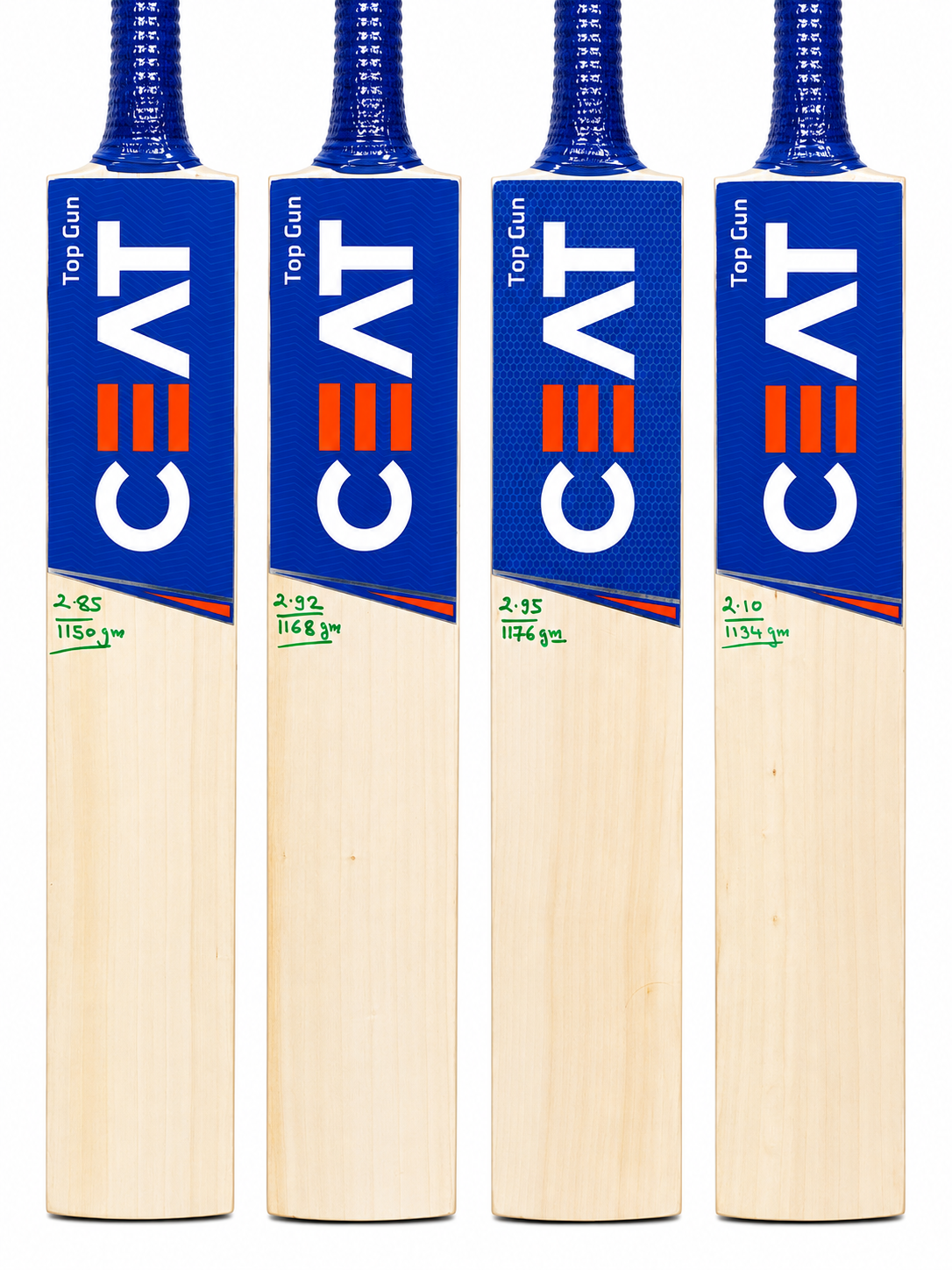 CEAT Top Gun English Willow Cricket Bat – Grade 3, Short Handle Ceat
