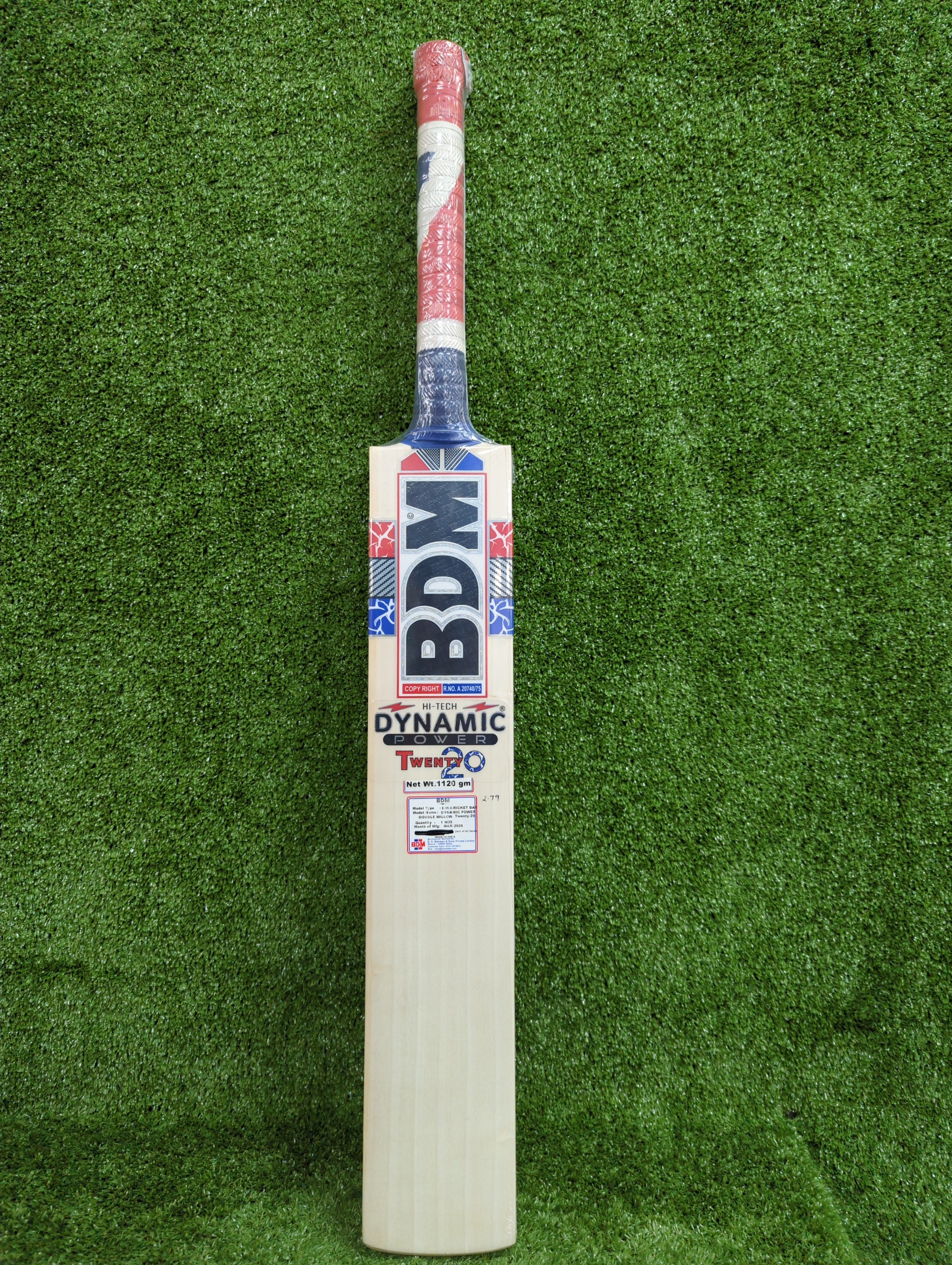 BDM Dynamic Power 20-20 English Willow Cricket Bat
