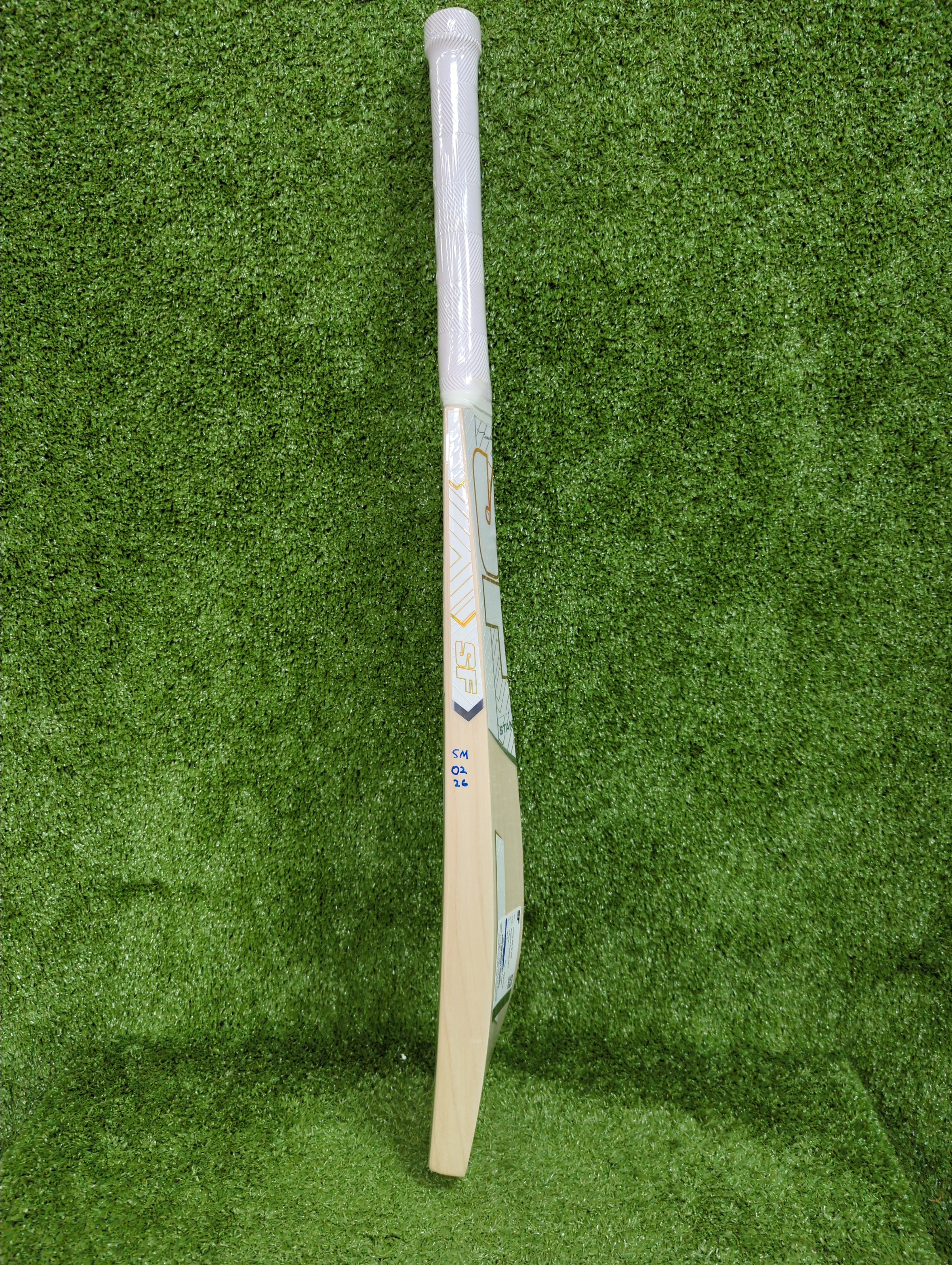 SF Sapphire Heritage Junior / Youth English Willow Cricket Bat by SF - back view - TopCricketStore