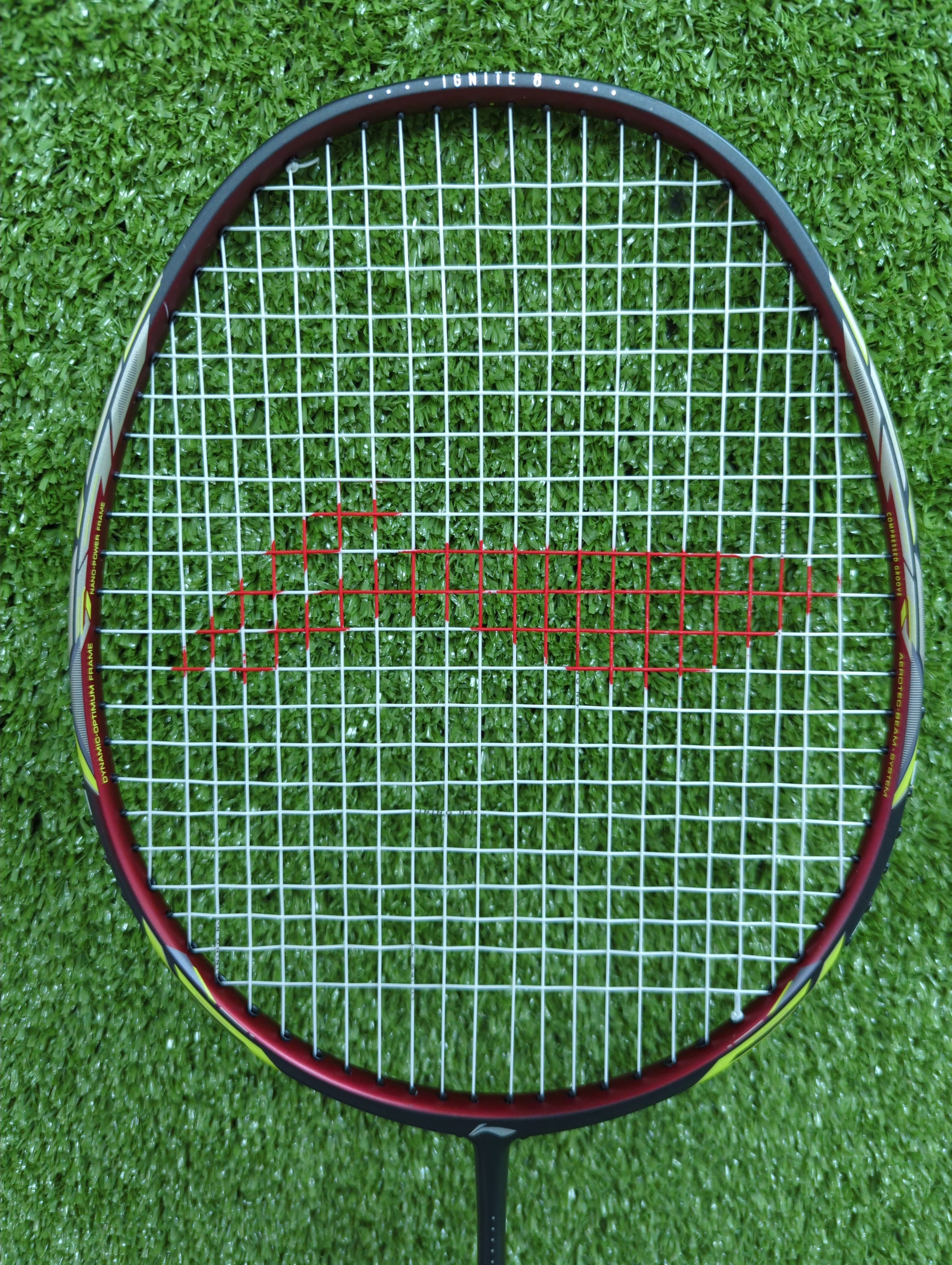 Li-Ning IGNITE 8 Black Brown Badminton Racket Prestrung - Made in China