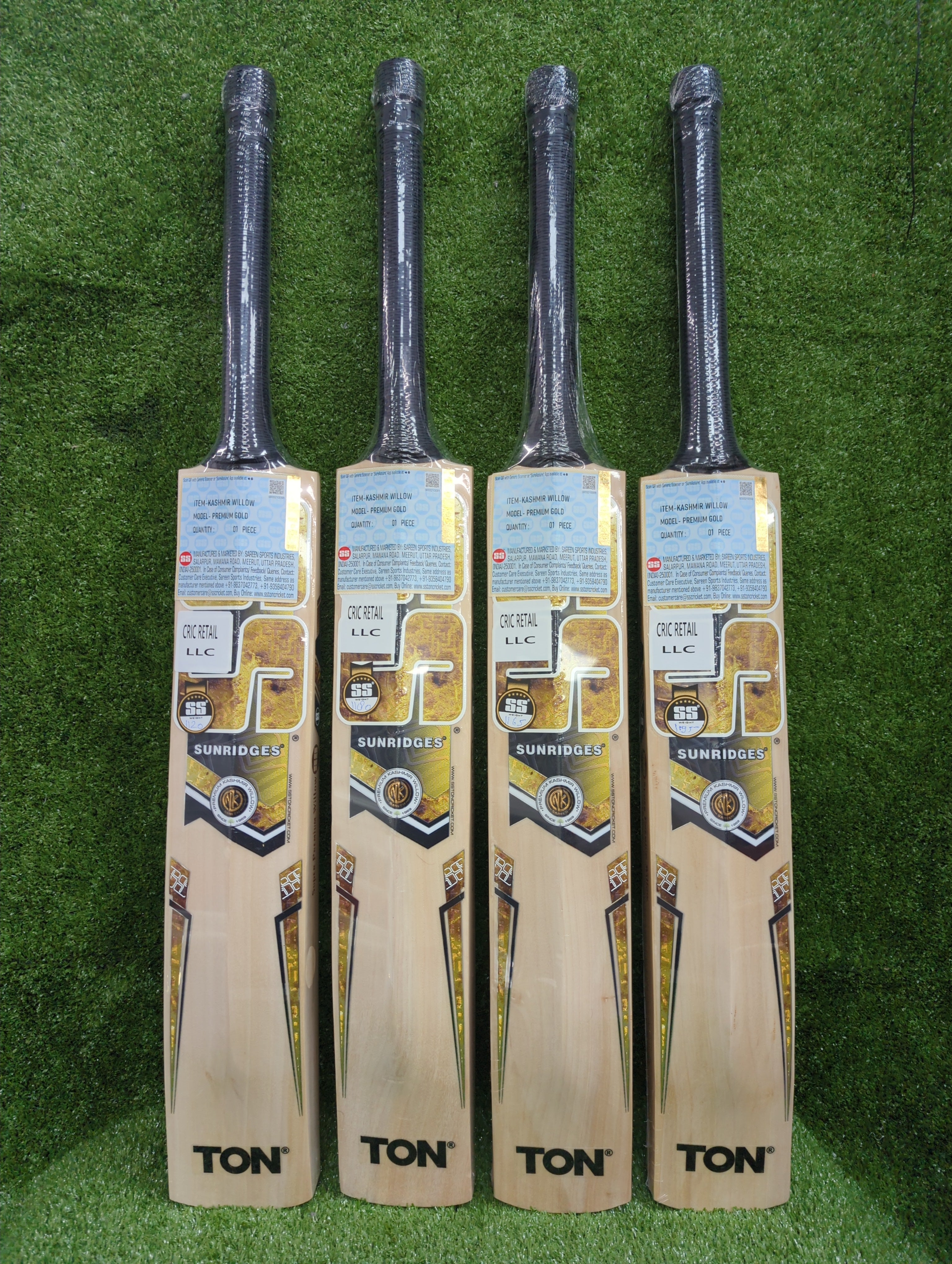 SS Premium Gold Kashmir Willow Cricket Bat SS