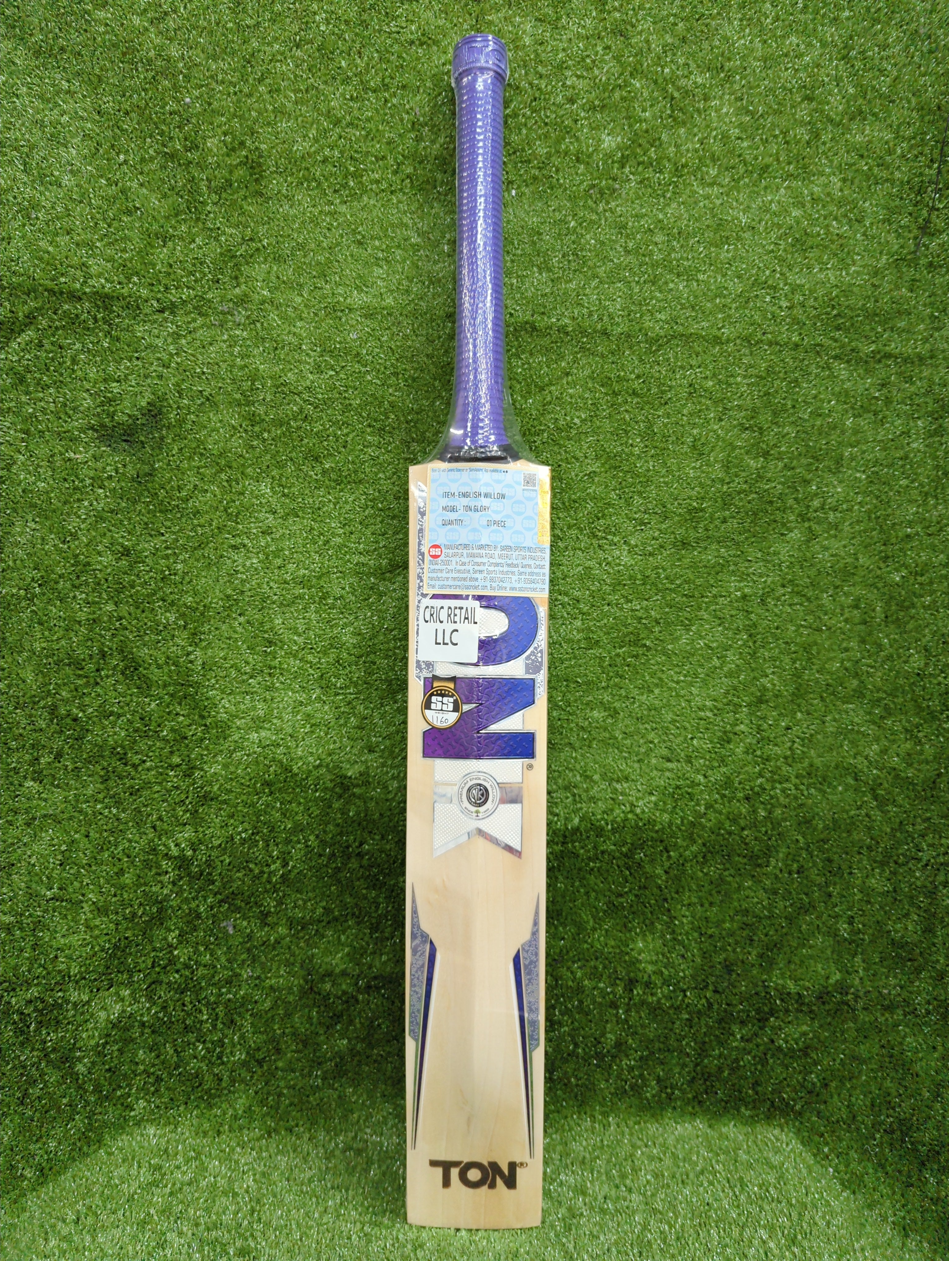 SS Ton Glory English Willow Cricket Bat Long Blade SS
