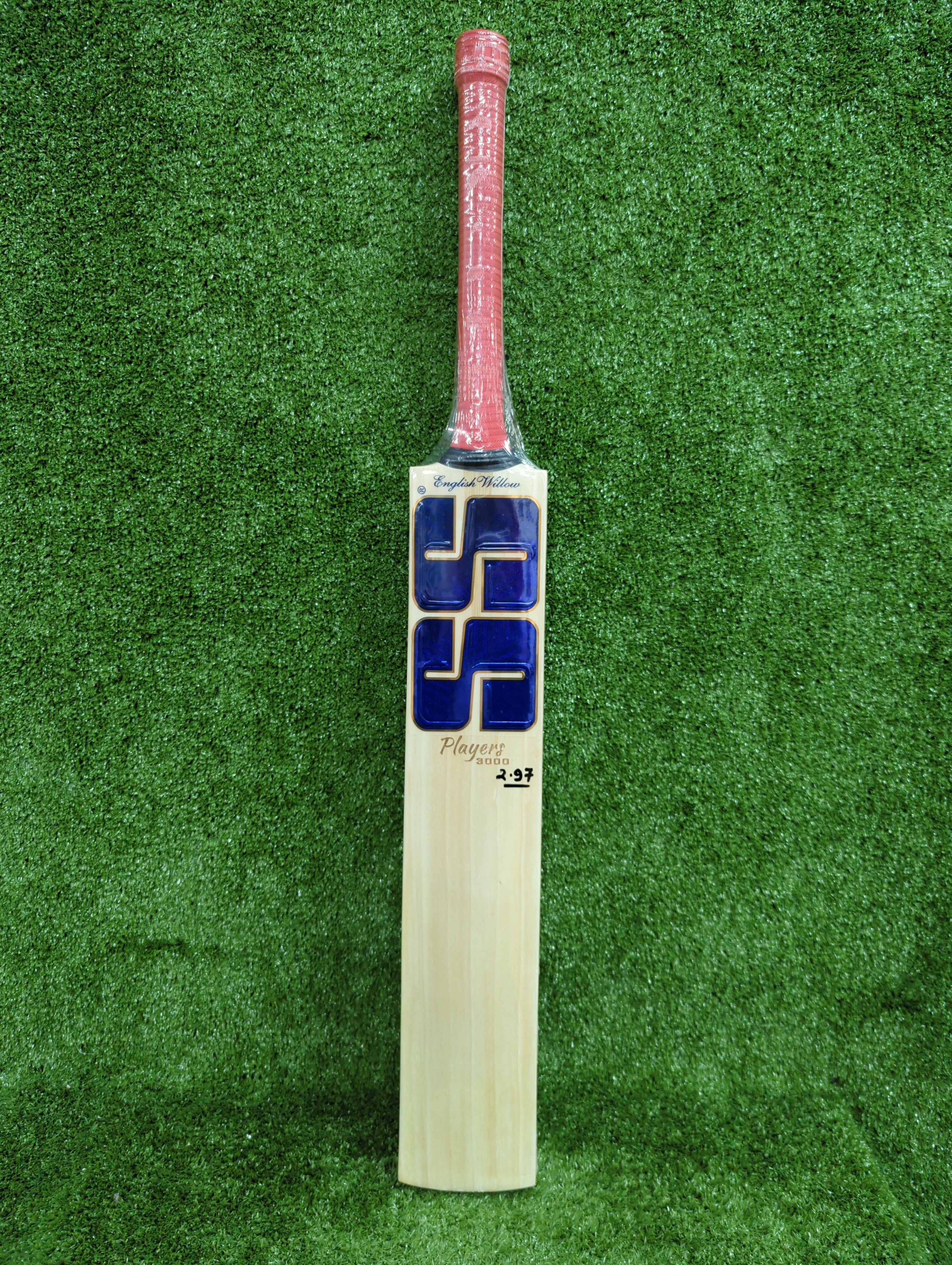 SS Player 3000 English Willow Cricket Bat (Blue Sticker) - Riyan Parag