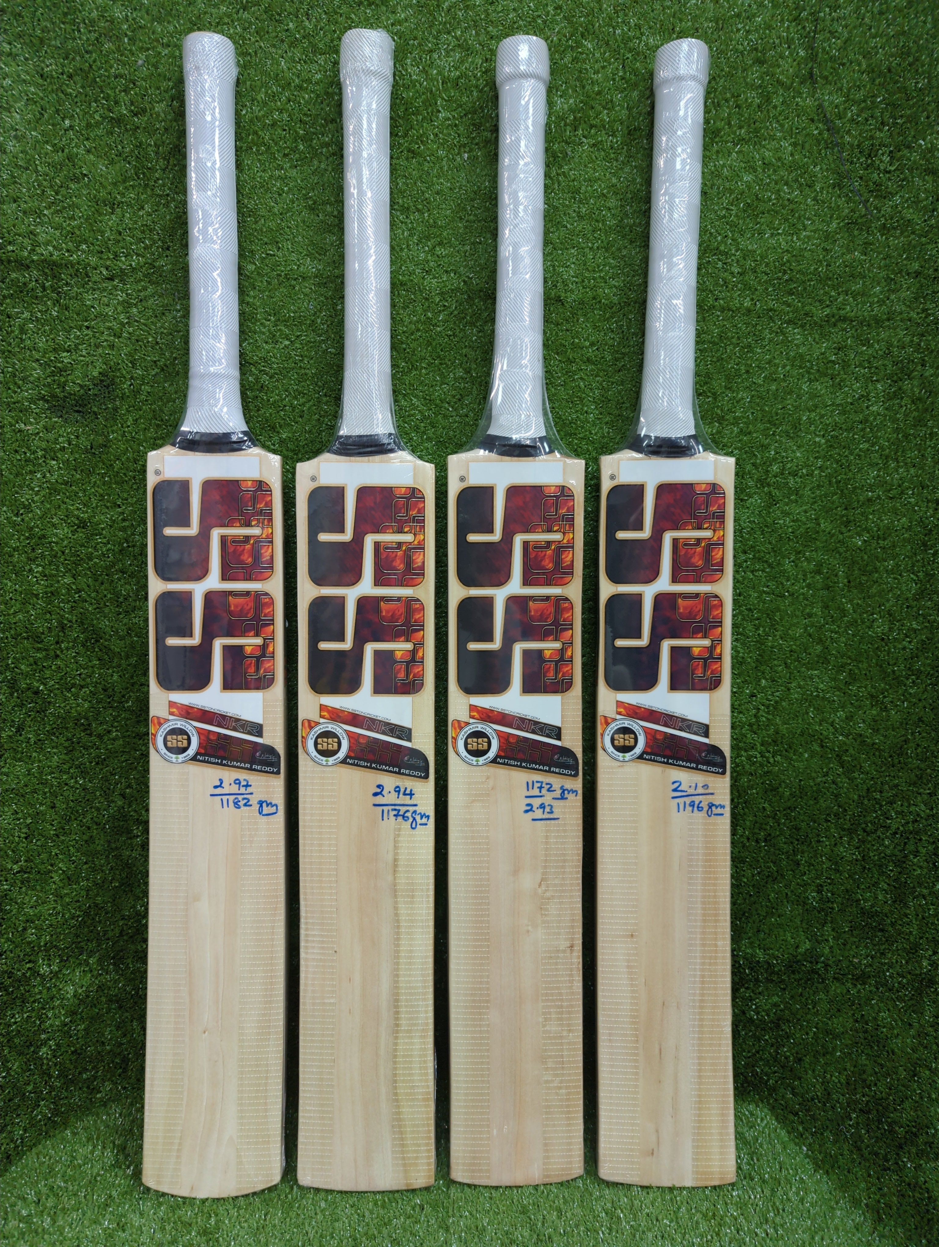SS Nitish Kumar Reddy Players Kashmir Willow Cricket Bat SS