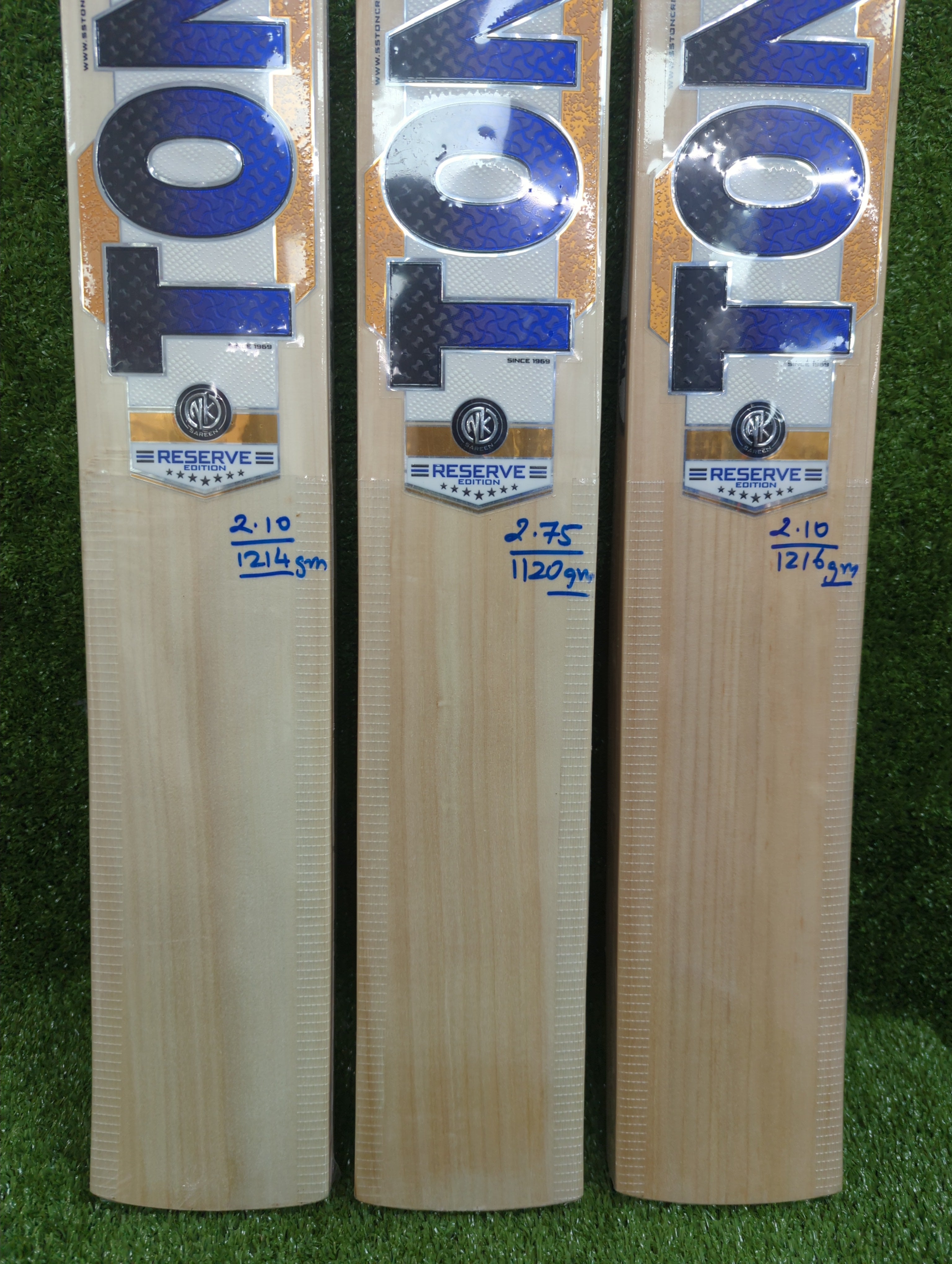 SS TON Reserve Edition Premium Kashmir Willow Cricket Bat by SS - close-up detail - TopCricketStore