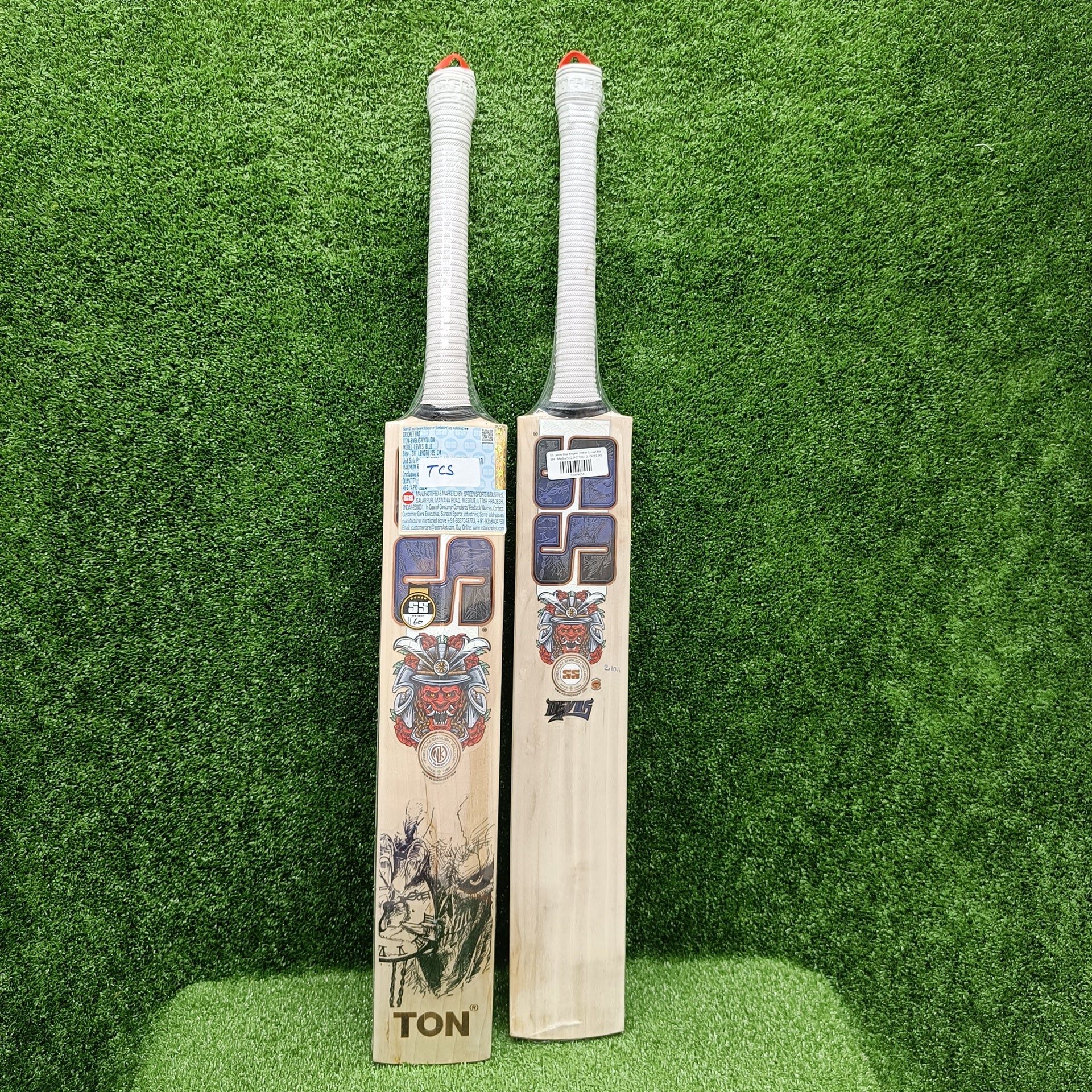 SS Devils Blue English Willow Cricket Bat