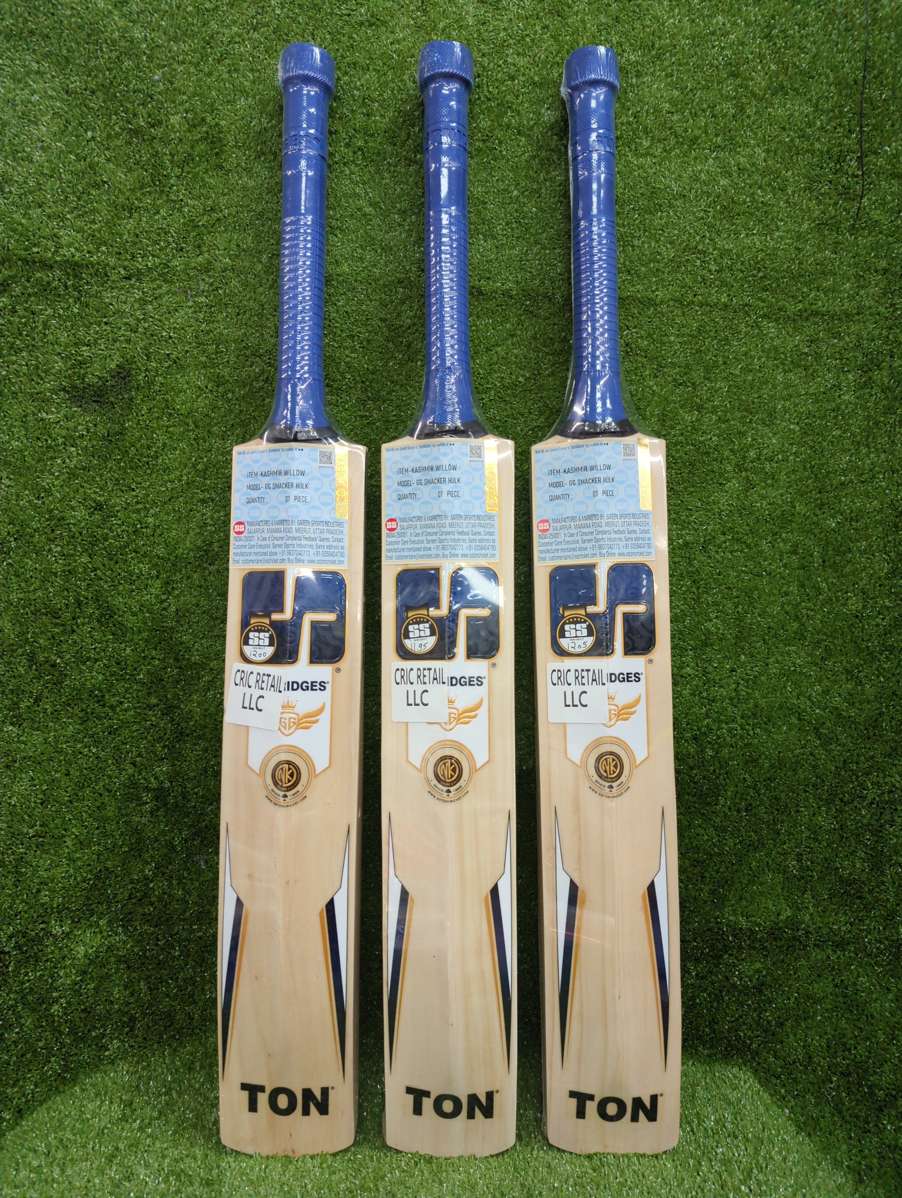 SS GG Smacker Hulk Kashmir Willow Cricket Bat SS