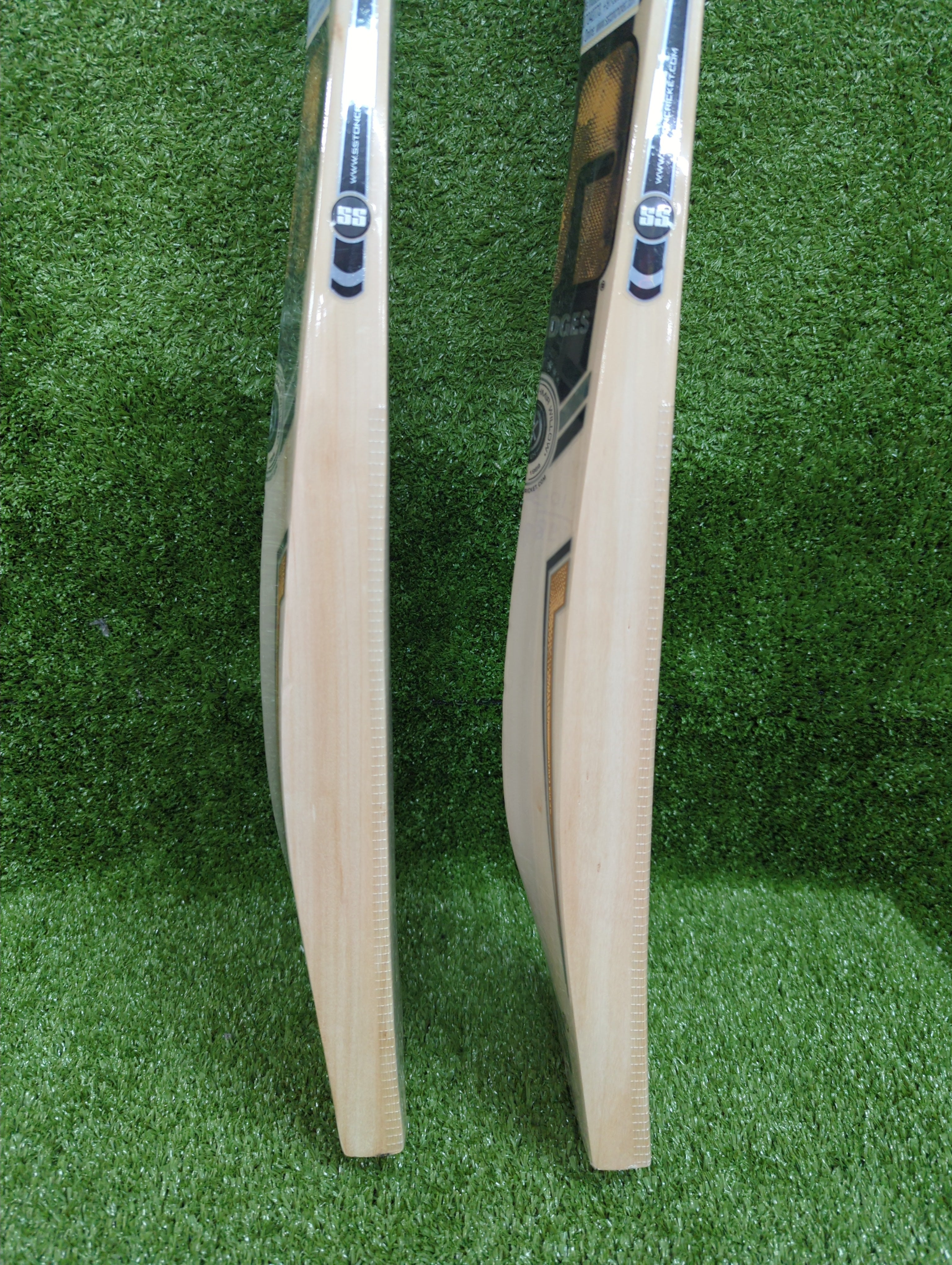 SS Gutsy Kashmir Willow Adult Cricket Bat by SS - close-up detail - TopCricketStore