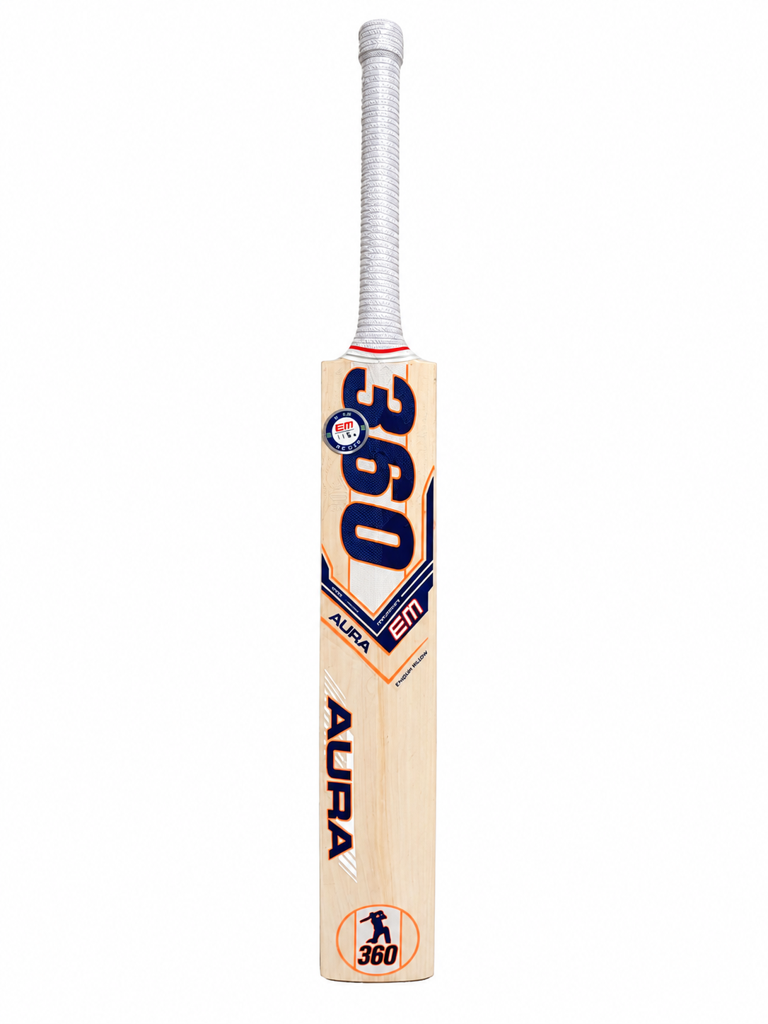 EM 360 Aura AB de Villiers English Willow Cricket Bat by EM - alternate view 4 - TopCricketStore