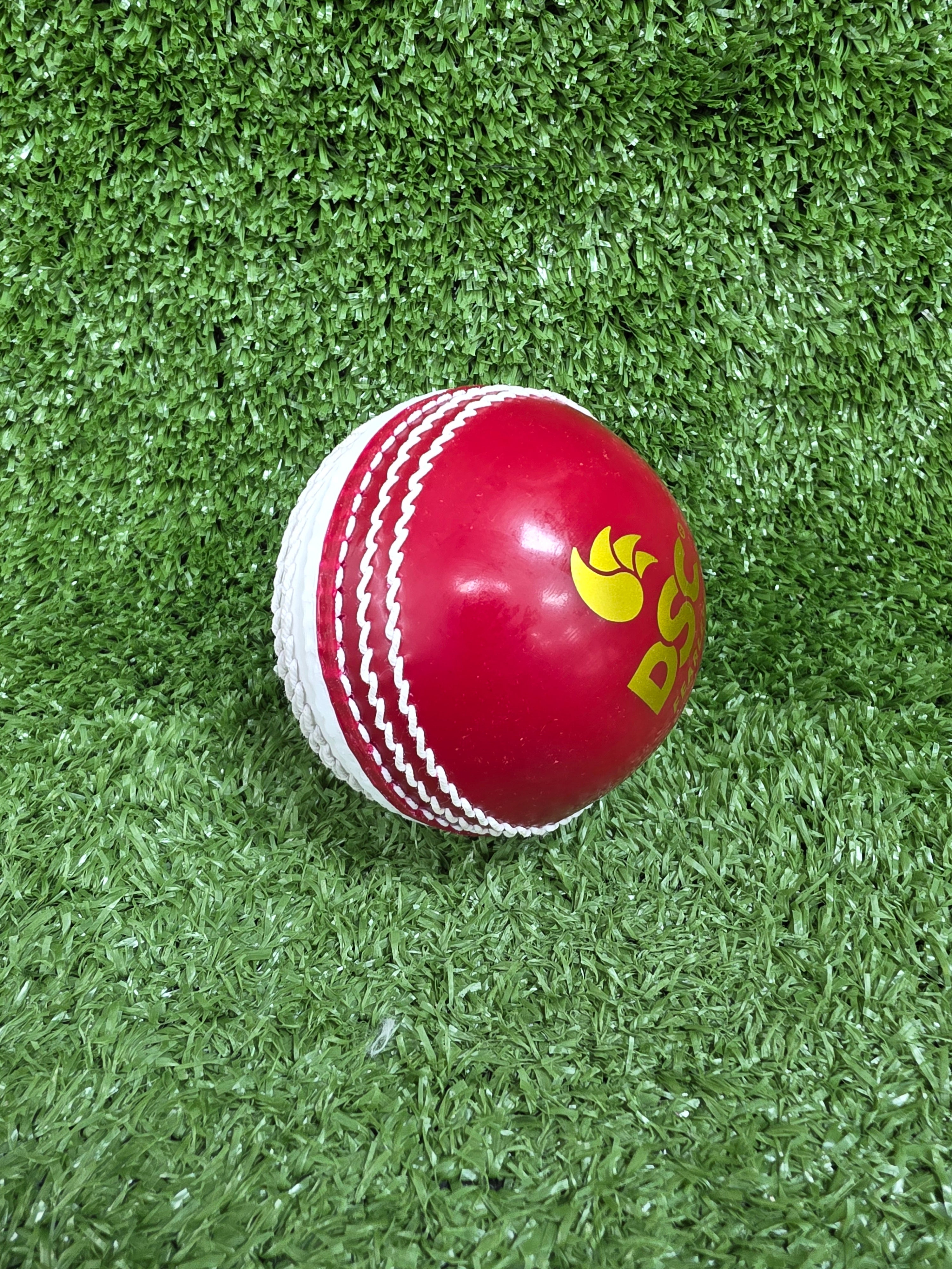DSC Marathon Incredi Cricket Training Ball - Red & White Soft Poly Practice Ball