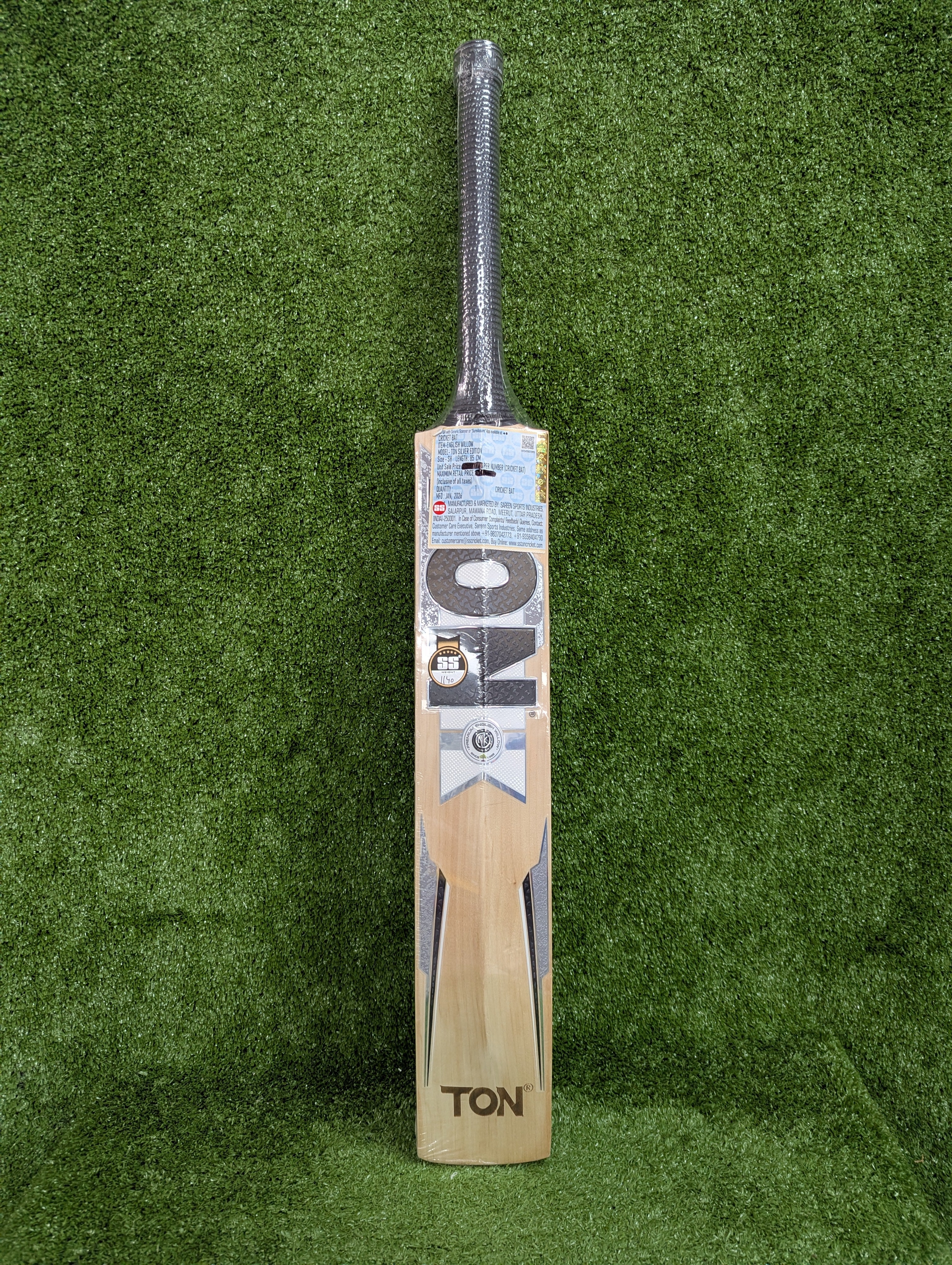 SS Ton Silver Edition English Willow Cricket Bat Short Handle