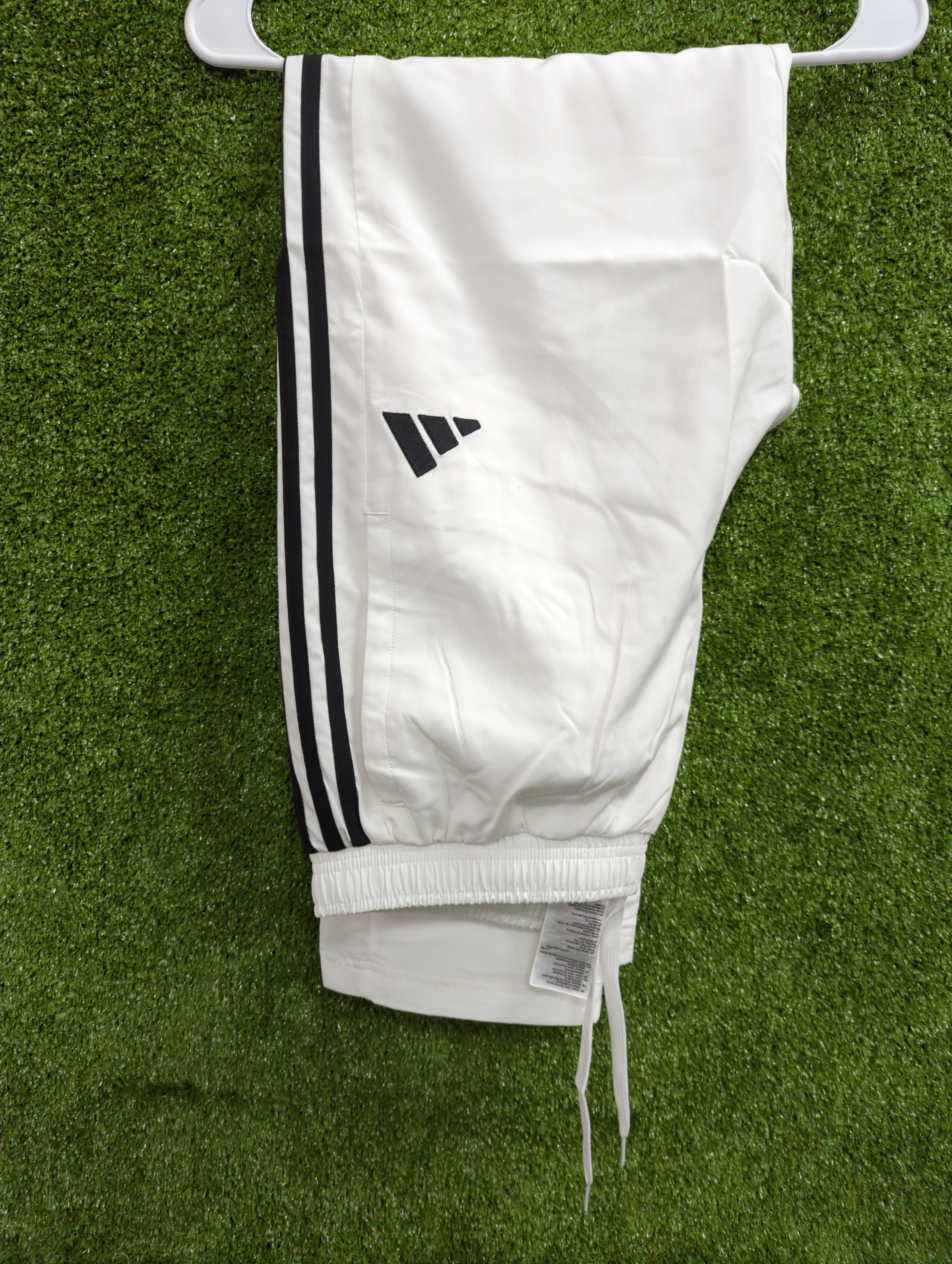 Adidas 3 Stripes Woven Cricket Tracksuit - White