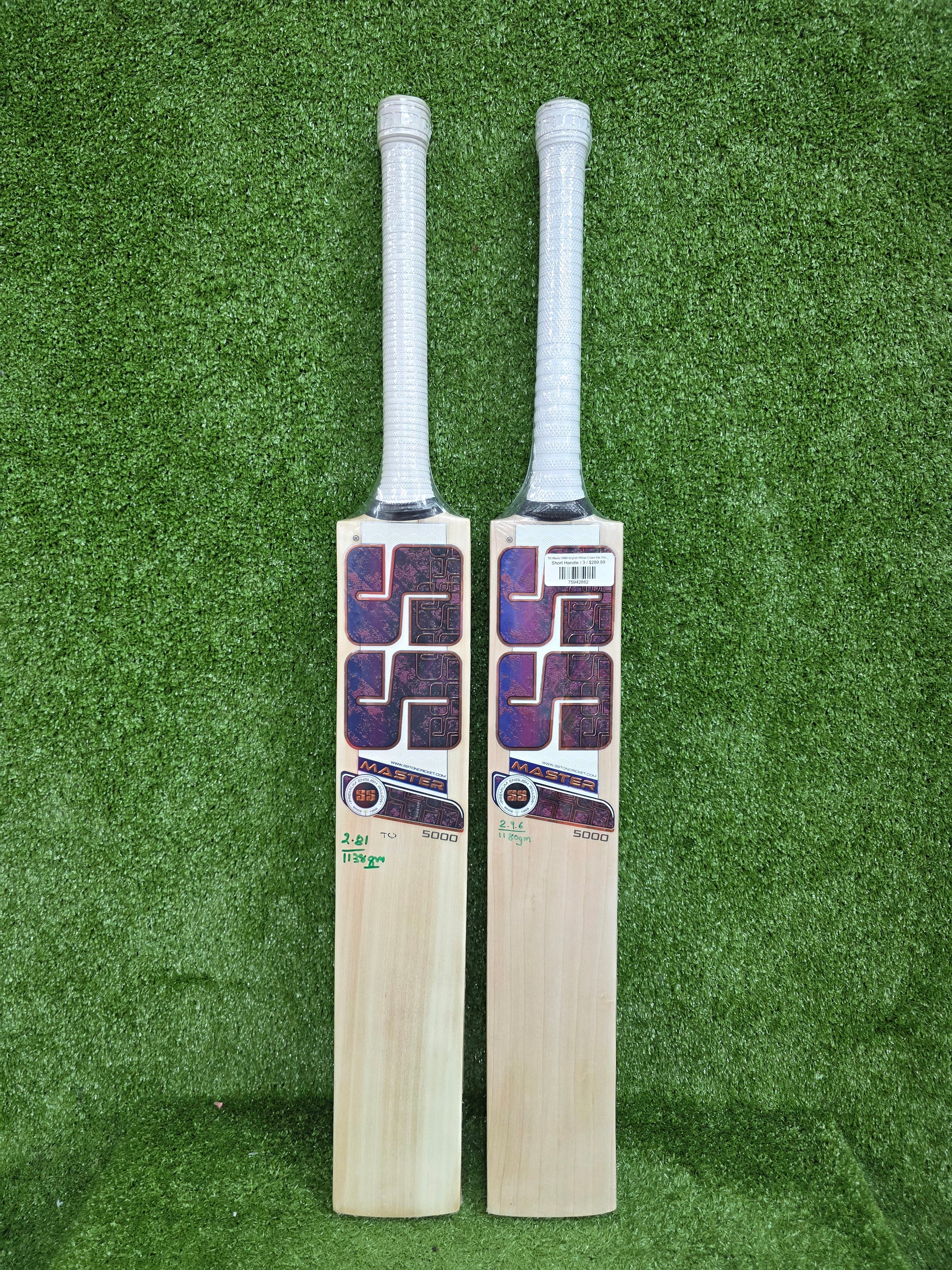 SS Master 5000 English Willow Cricket Bat Short Handle SS