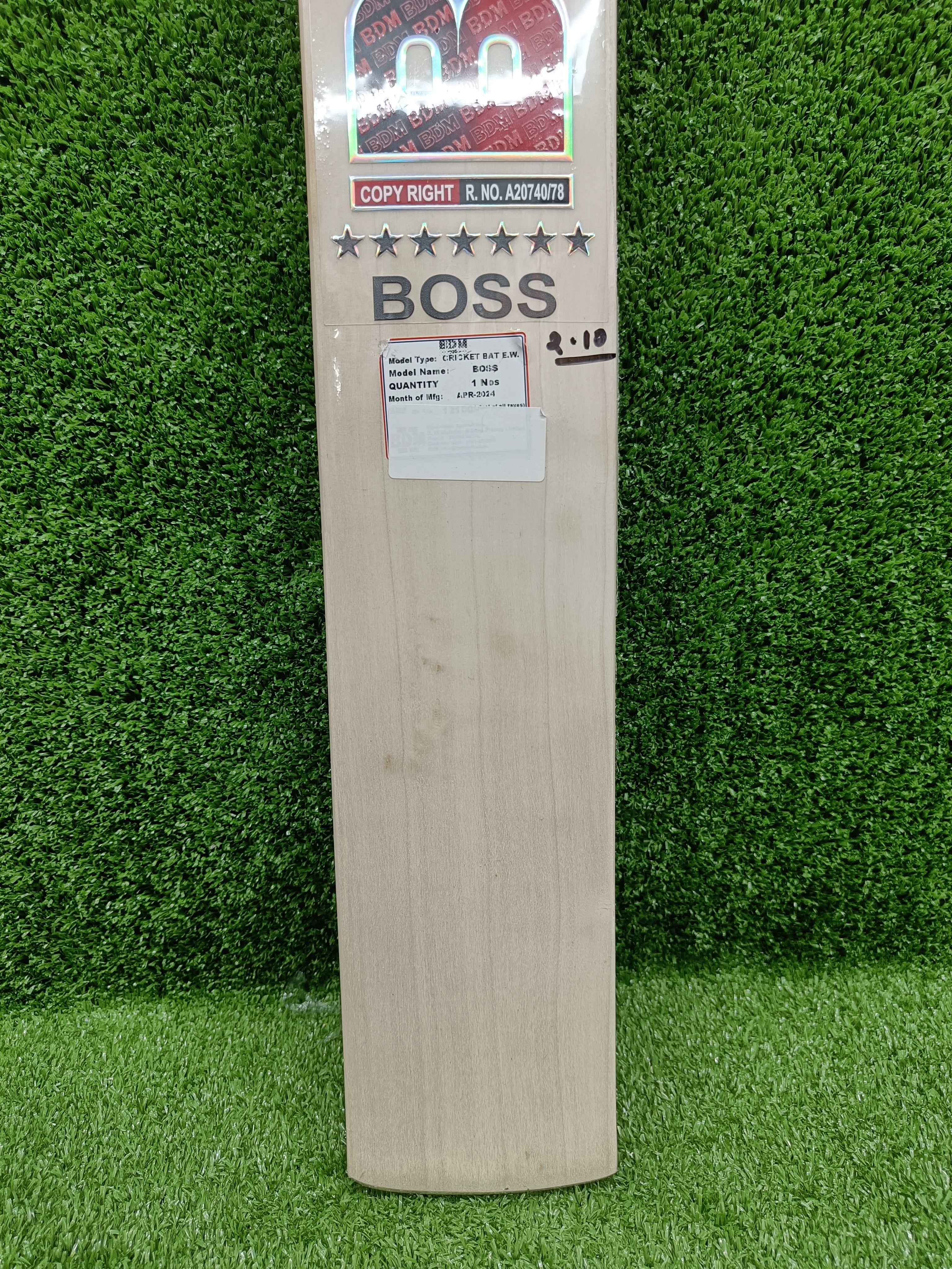 BDM Boss English Willow Cricket Bat