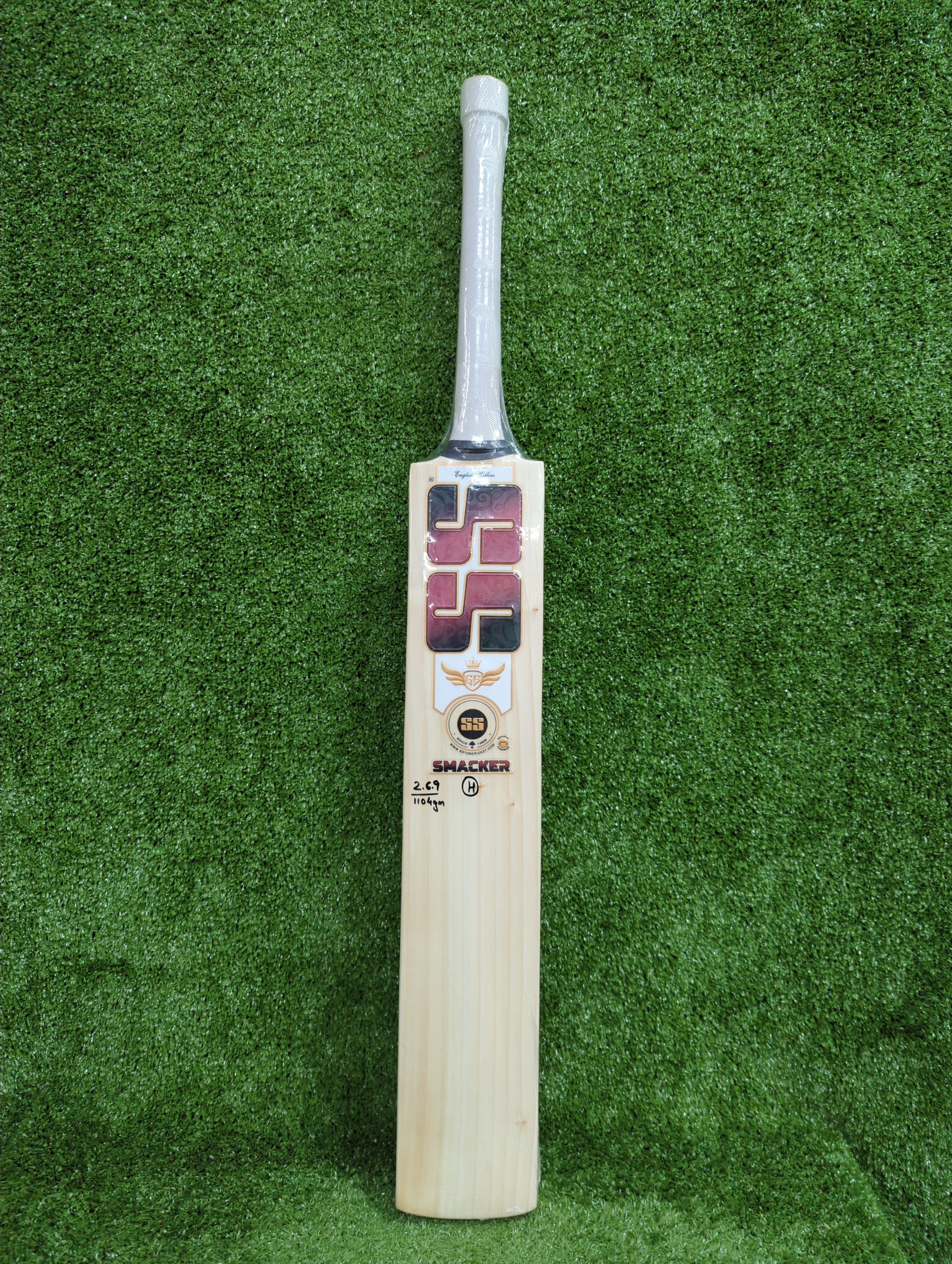SS GG Smacker Youth Harrow English Willow Cricket Bat (Red Sticker)