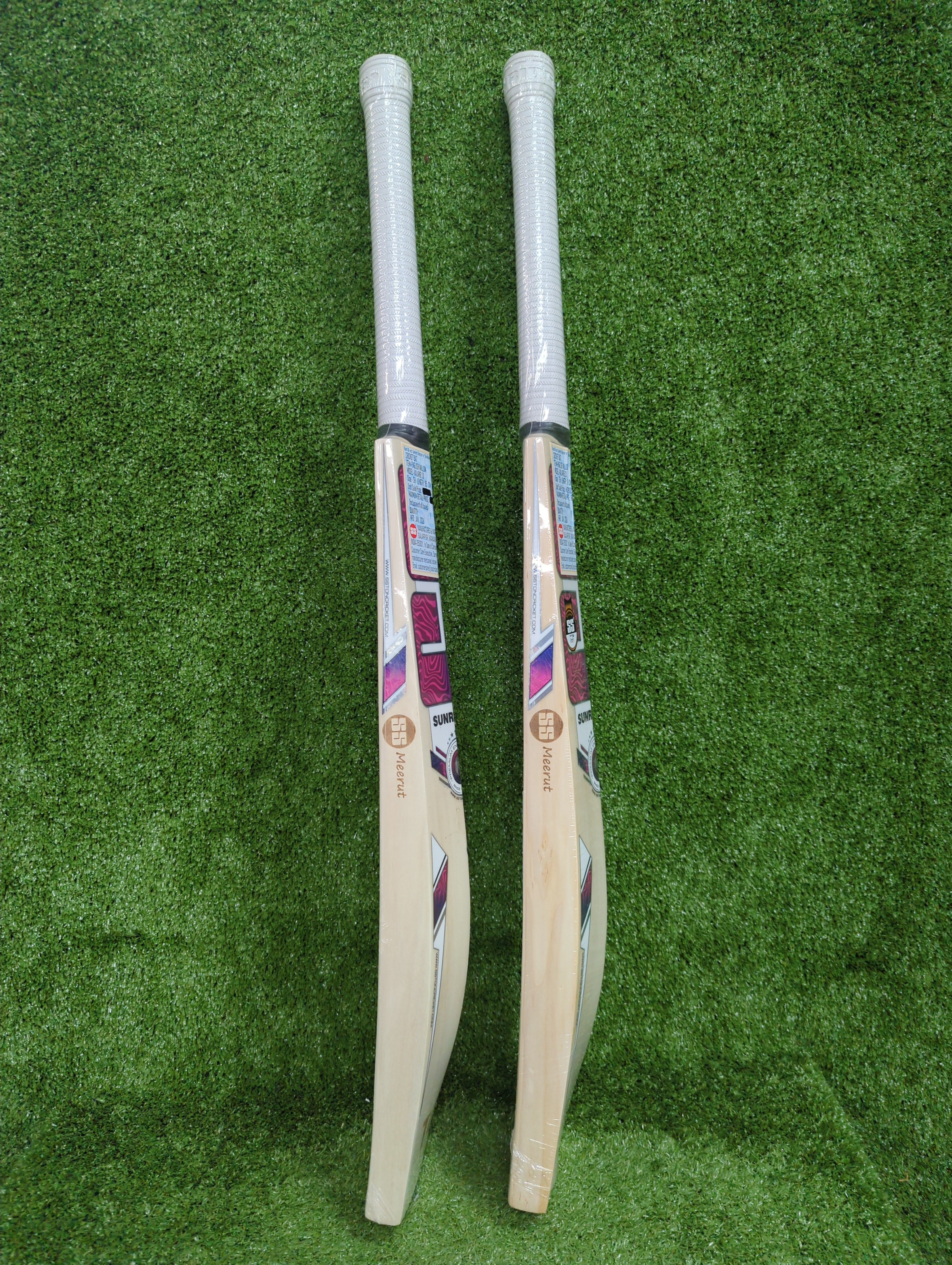 SS Valarie 1.0 English Willow Cricket bat - Short Handle by SS - back view - TopCricketStore