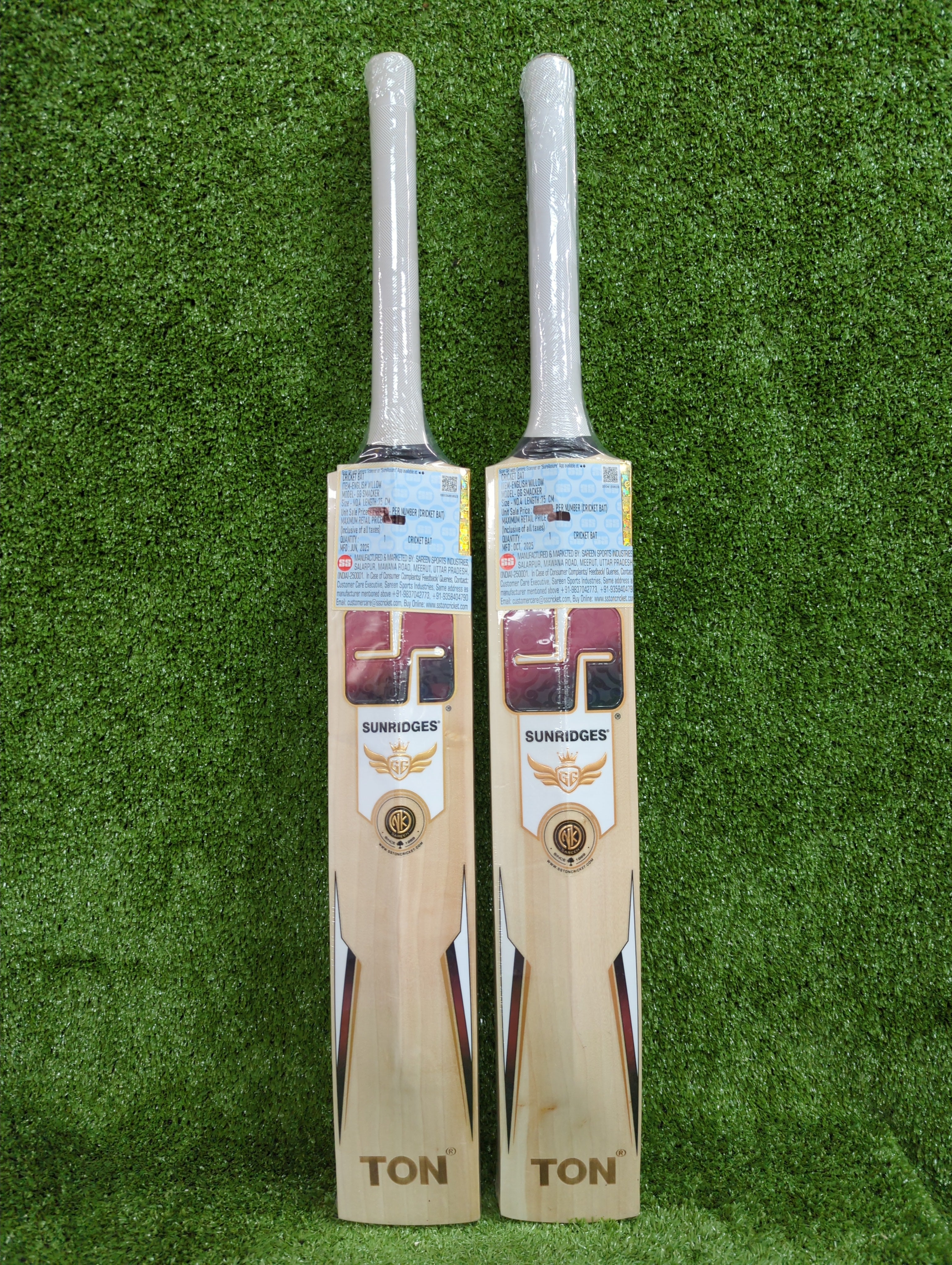 SS GG Smacker Junior / Youth Cricket Bat (Red Sticker)