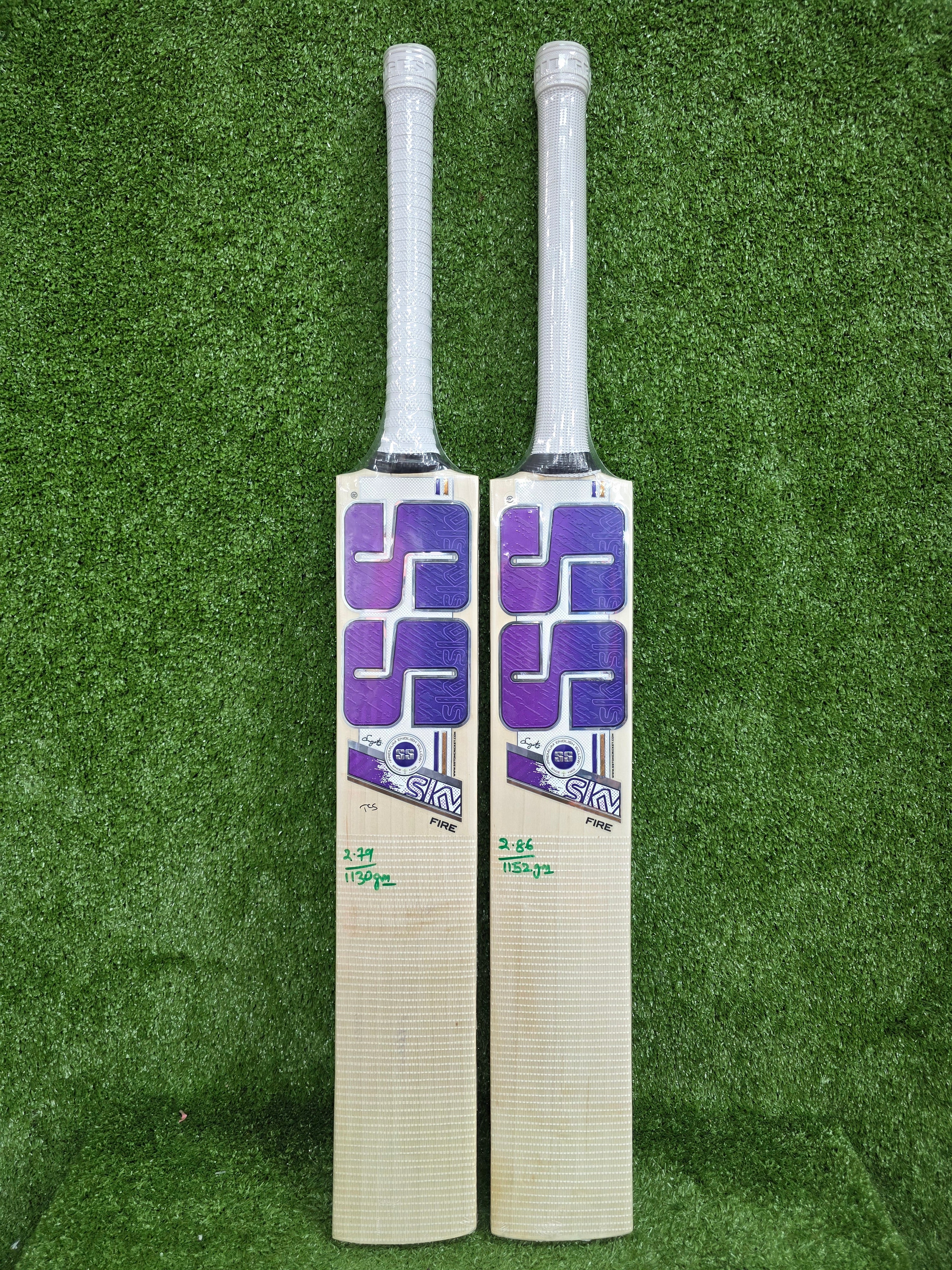 SS Sky Fire English Willow Cricket Bat Short Handle
