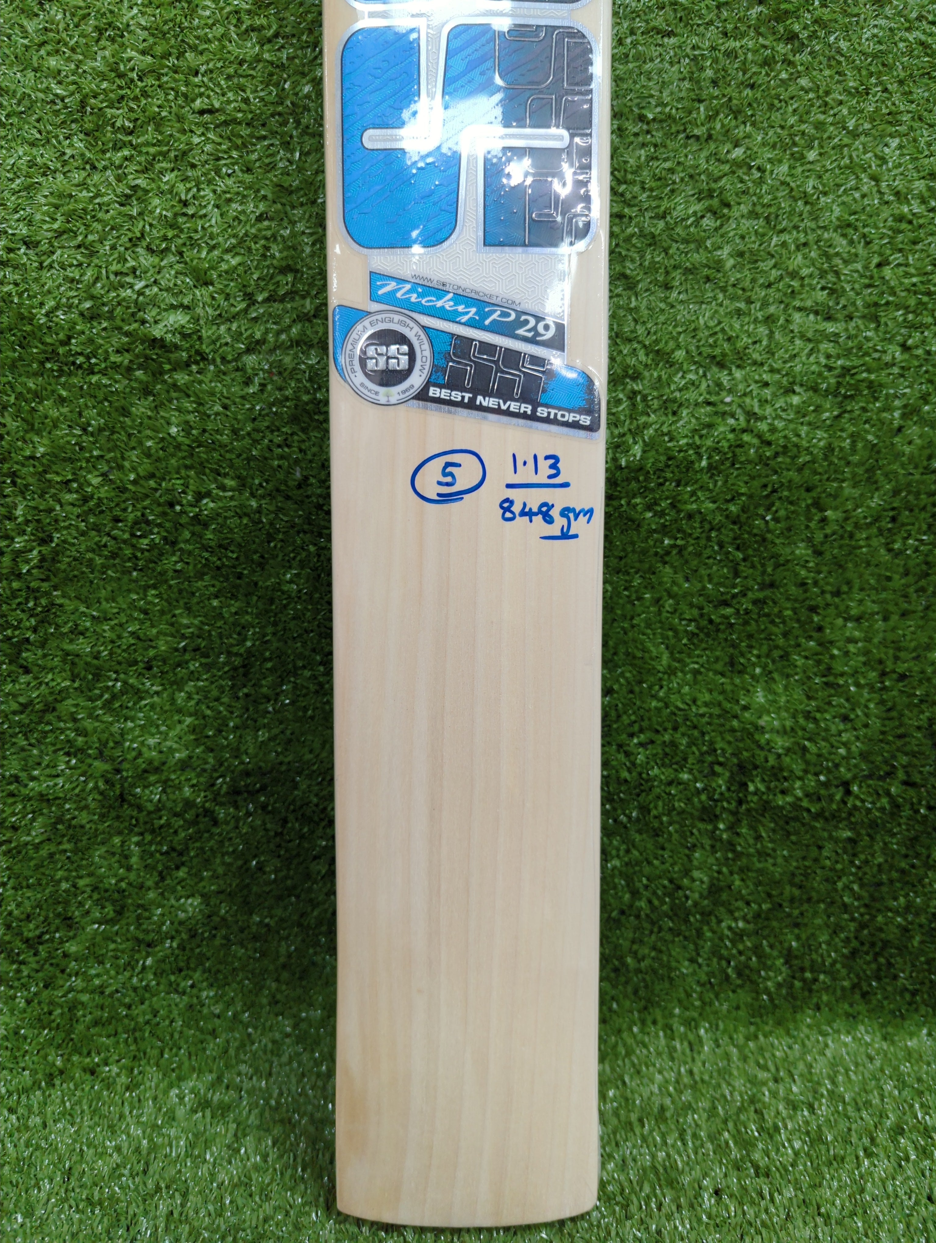SS Nicholas Pooran Players Edition Junior / Youth English Willow Cricket Bat SS