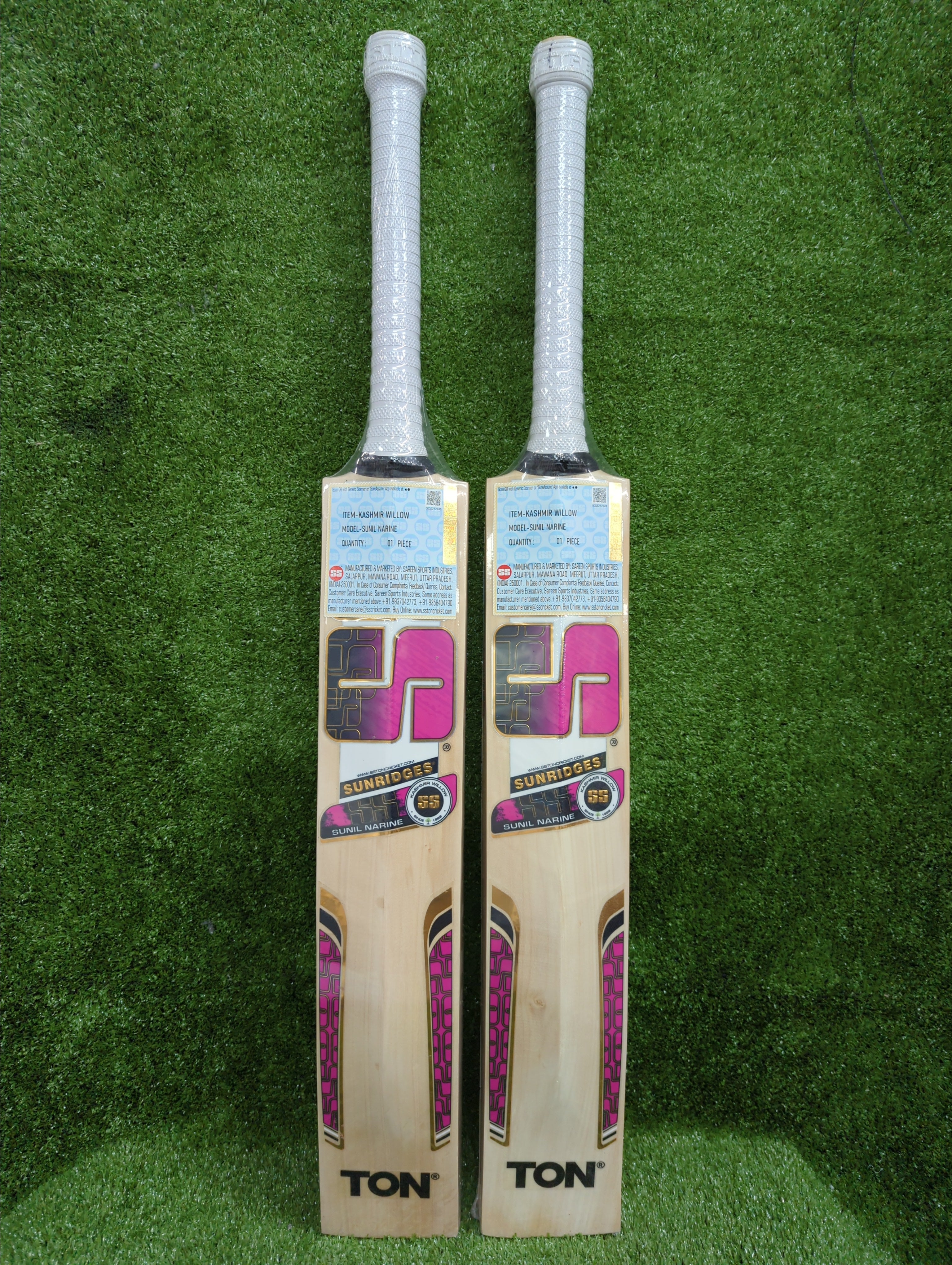 SS Sunil Narine Players Kashmir Willow Cricket Bat SS