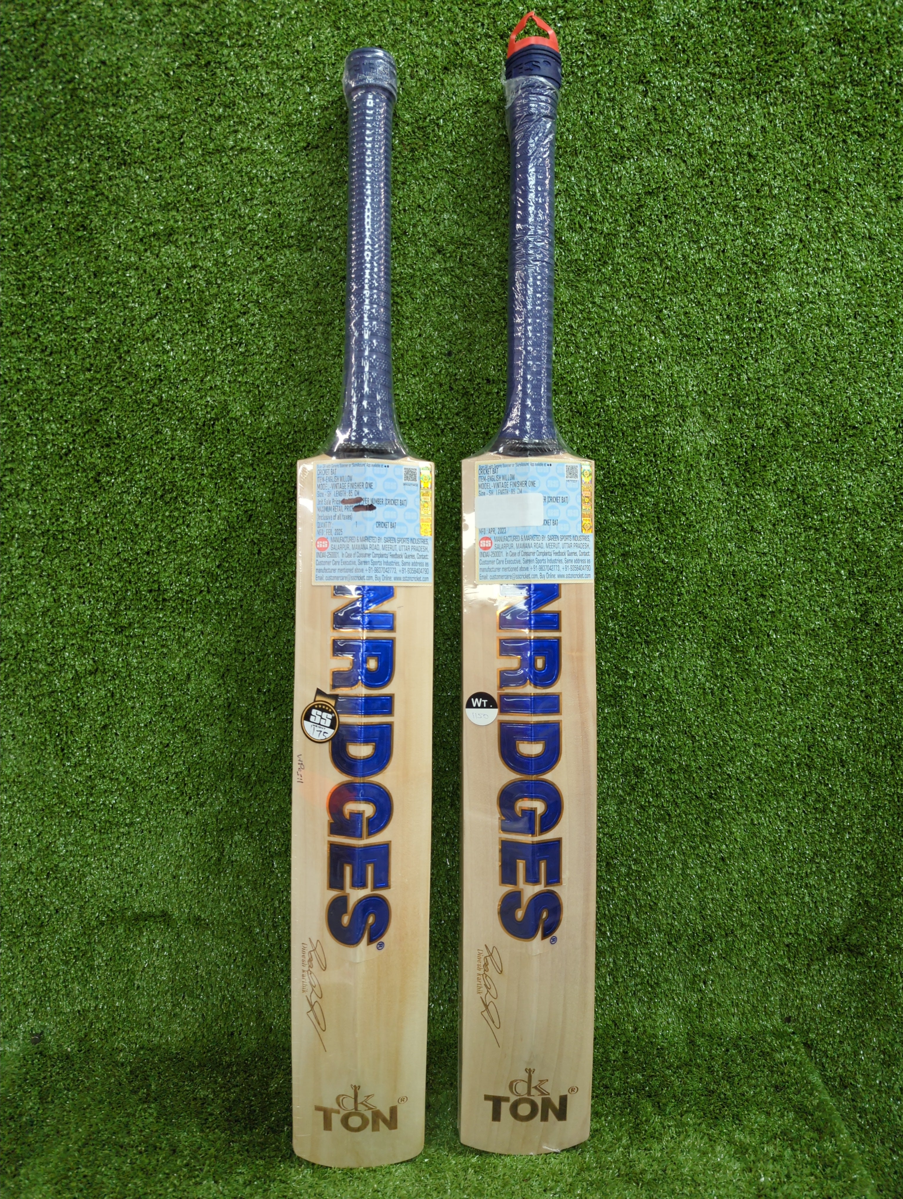 SS Vintage Finisher One (Dinesh Karthik) English Willow Cricket Bat Dark Blue