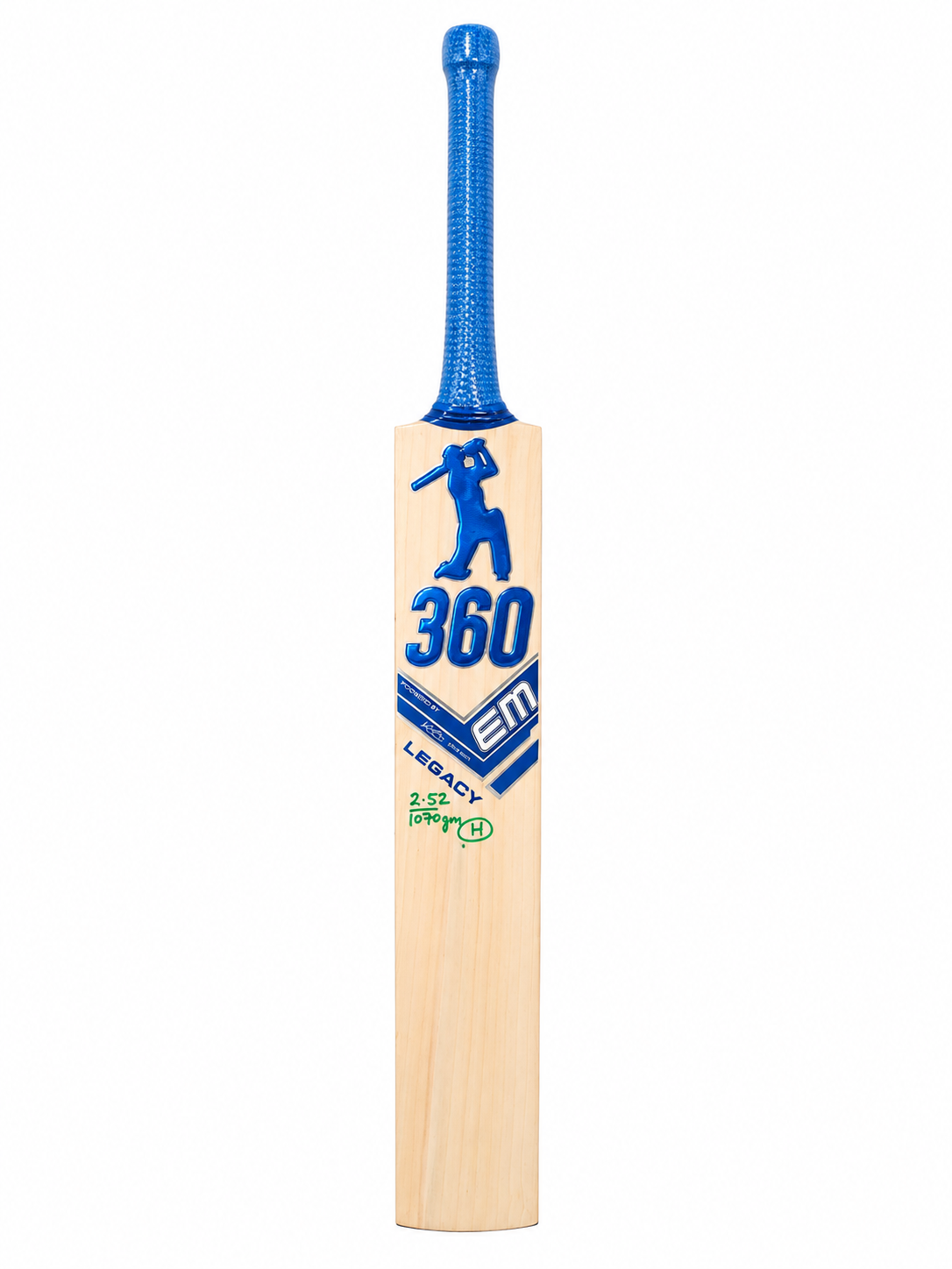 EM 360 Legacy AB de Villiers Harrow Youth English Willow Cricket Bat EM