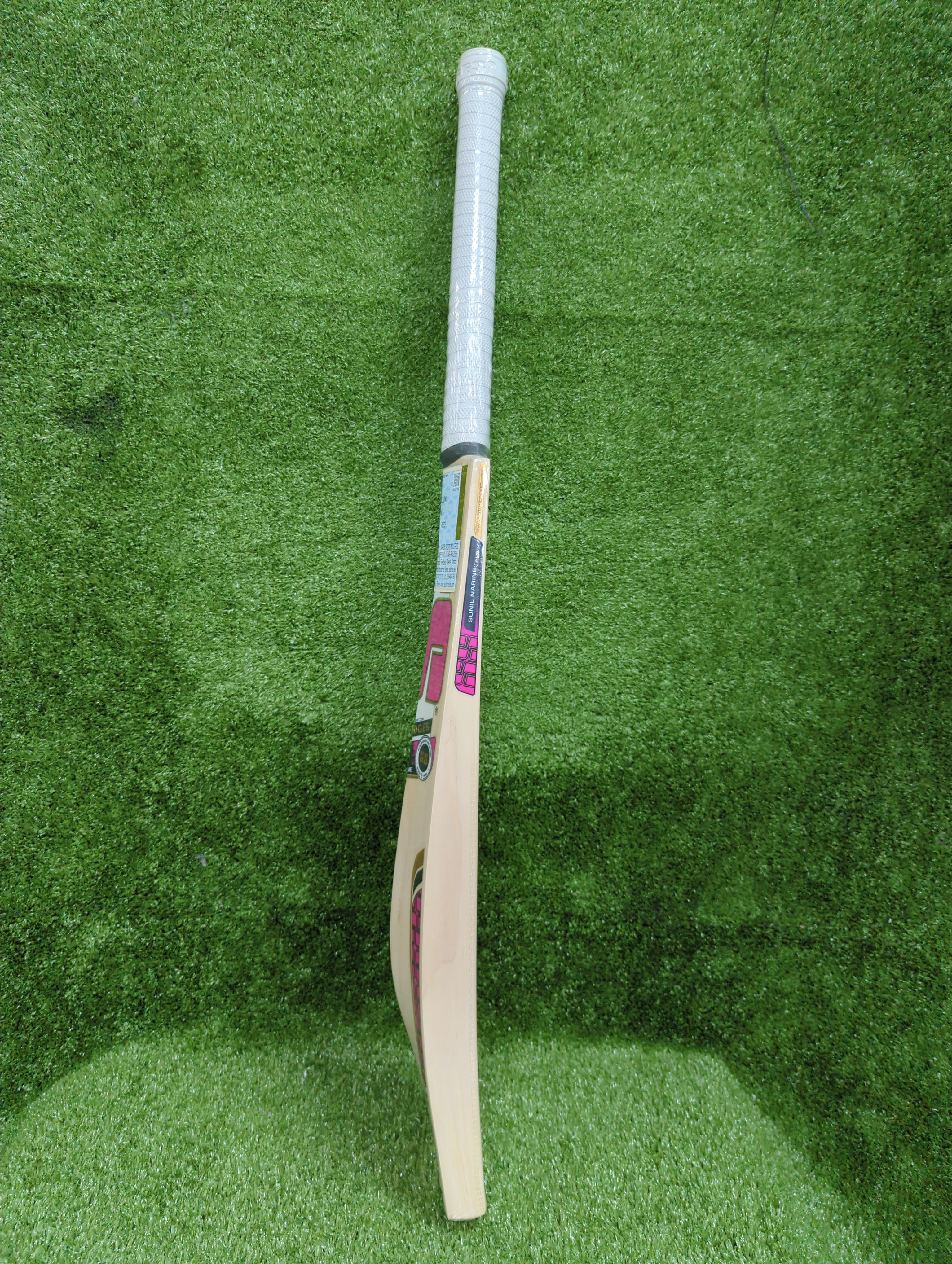 SS Sunil Narine Players Kashmir Willow Cricket Bat Long Handle SS
