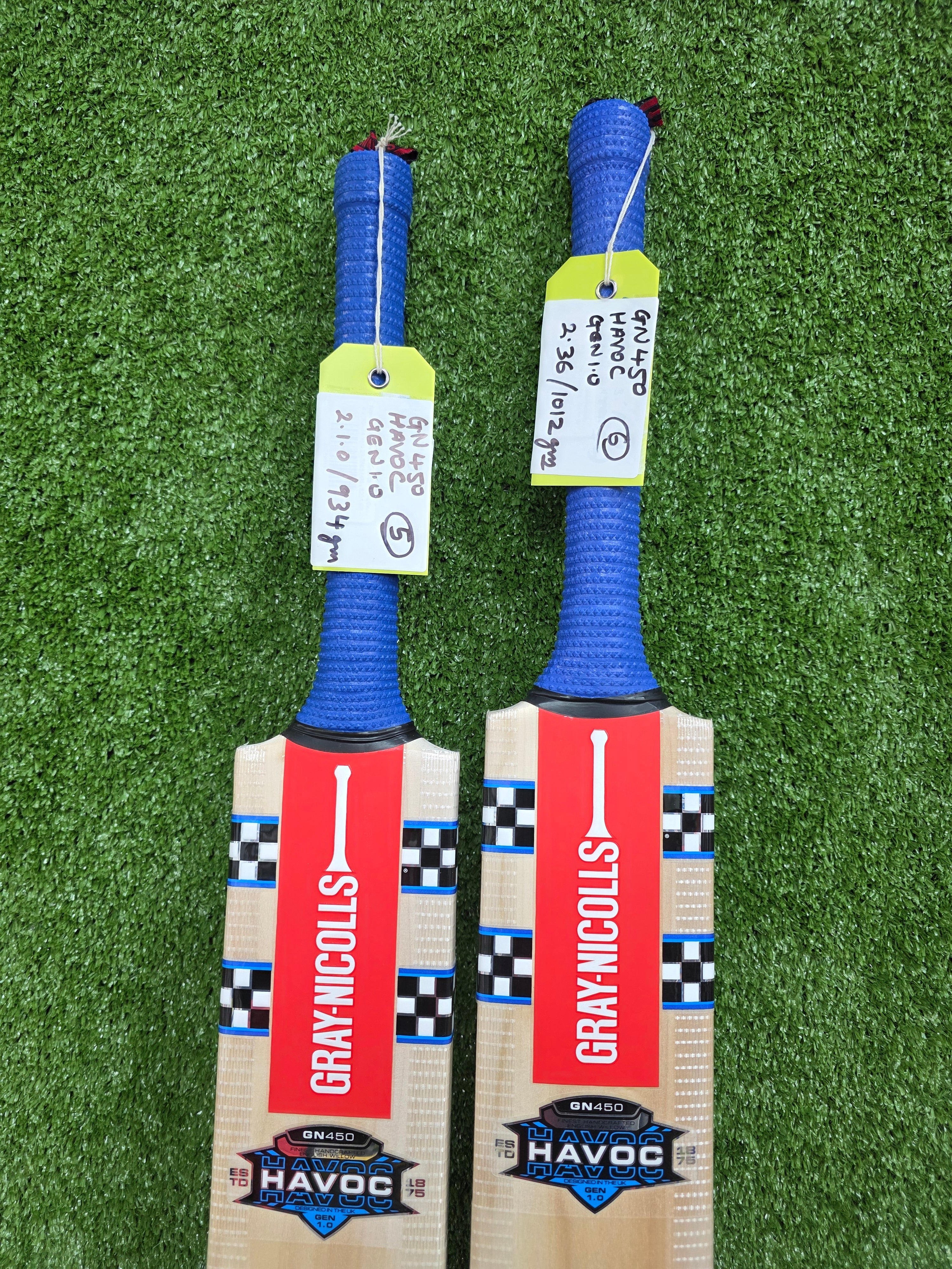 Gray-Nicolls Havoc 1.0 GN450 Junior / Youth English Willow Cricket Bat