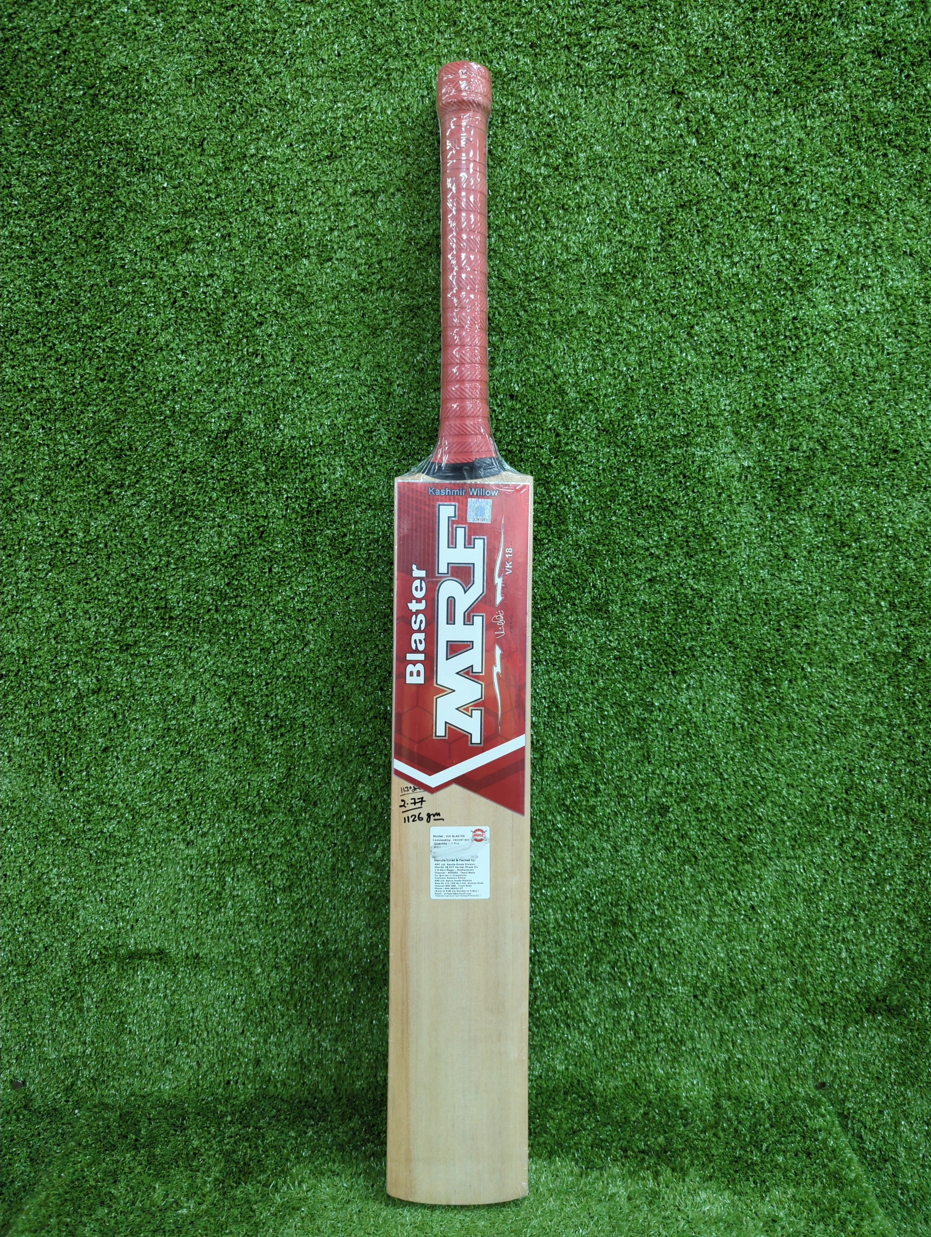 MRF Blaster Kashmir Willow Cricket Bat
