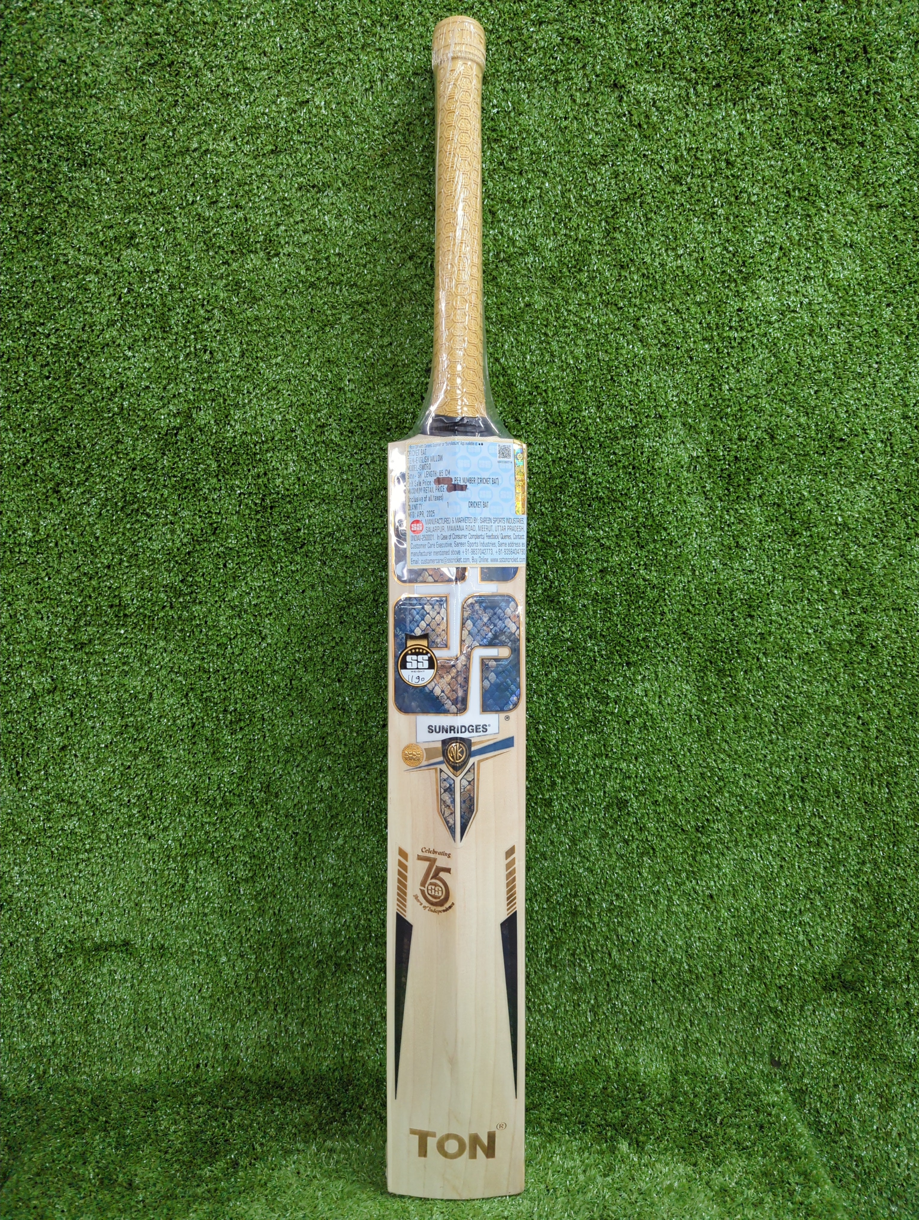 SS Sword English Willow Cricket Bat - Long Blade