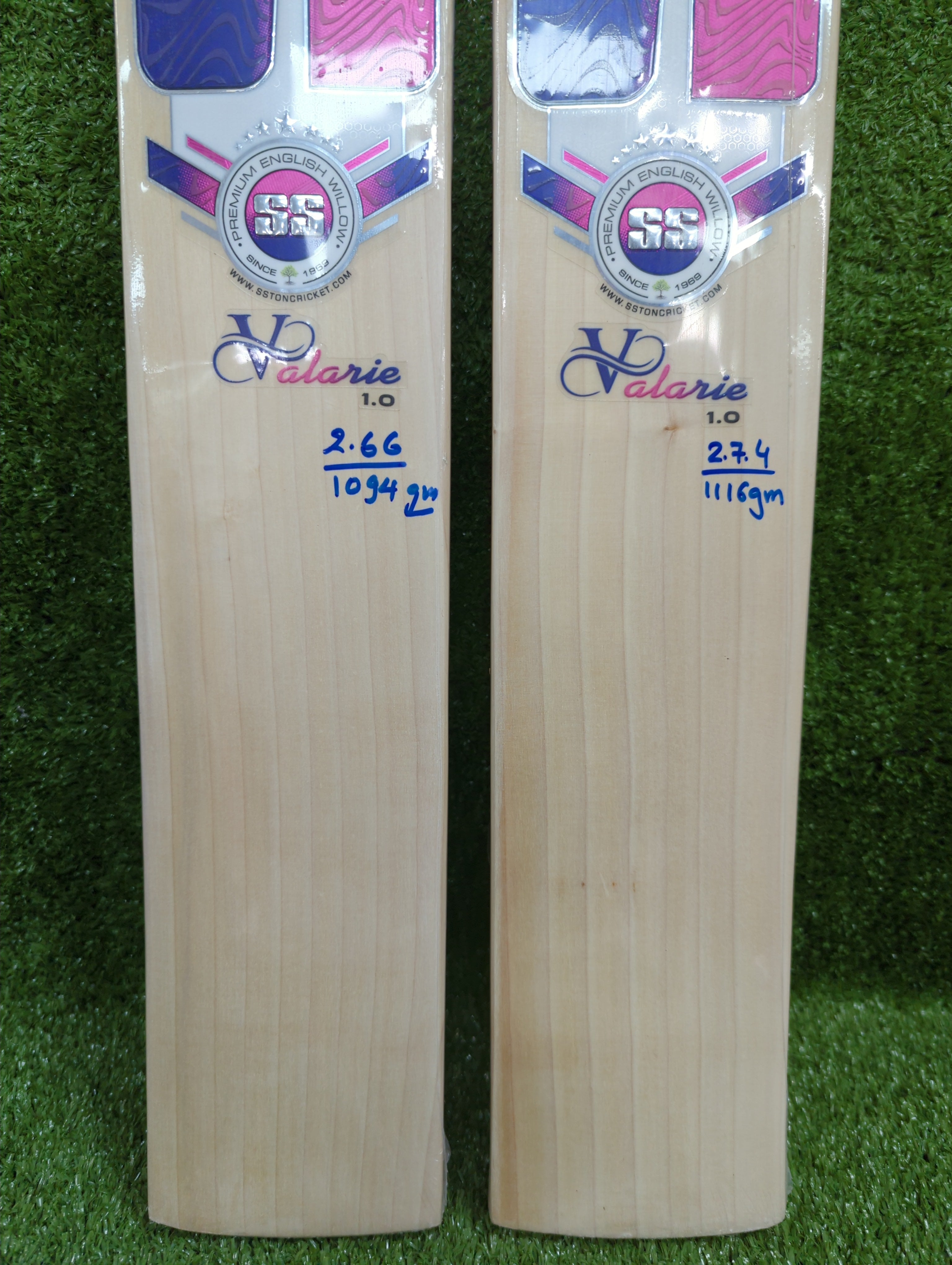 SS Valarie 1.0 English Willow Cricket bat - Short Handle SS