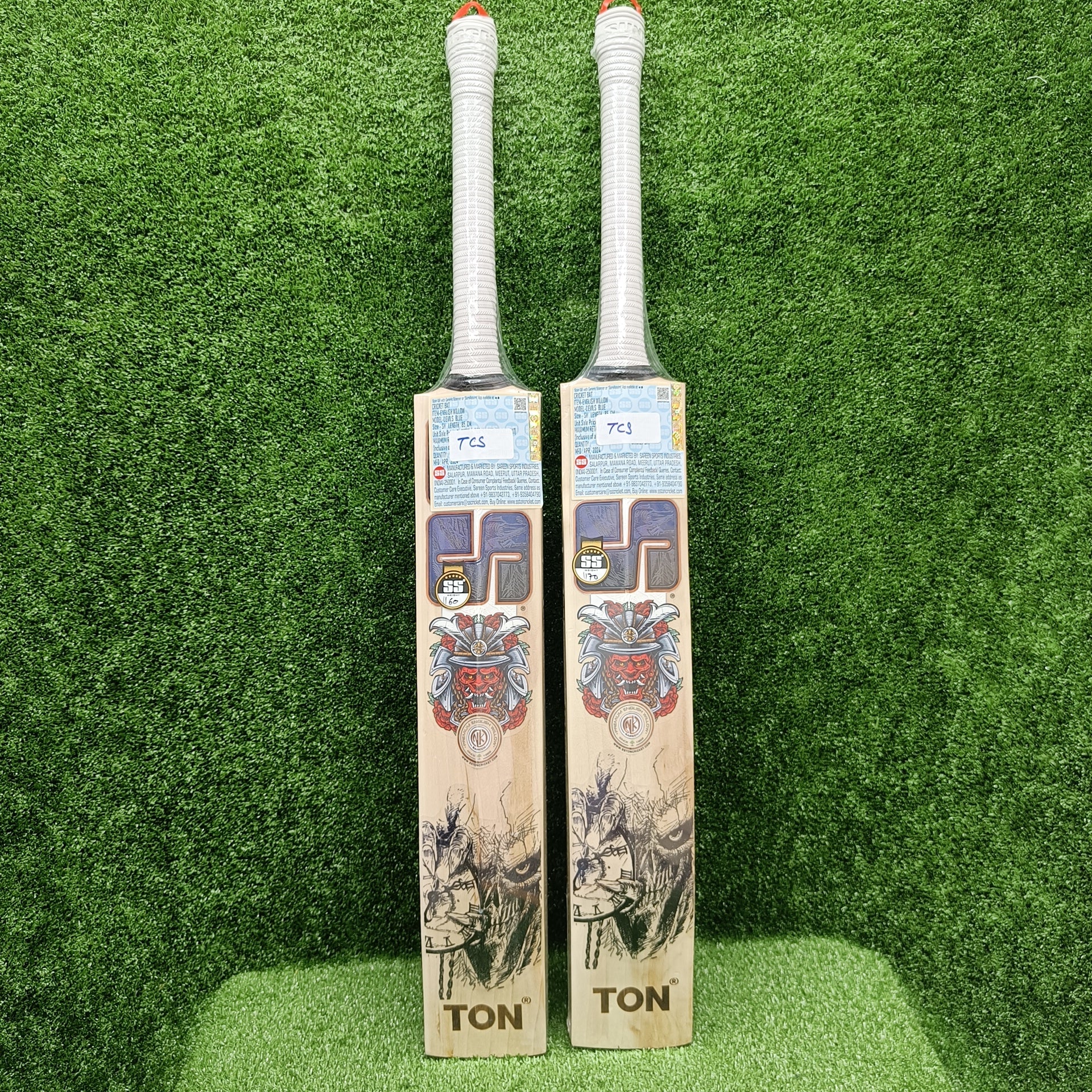 SS Devils Blue English Willow Cricket Bat