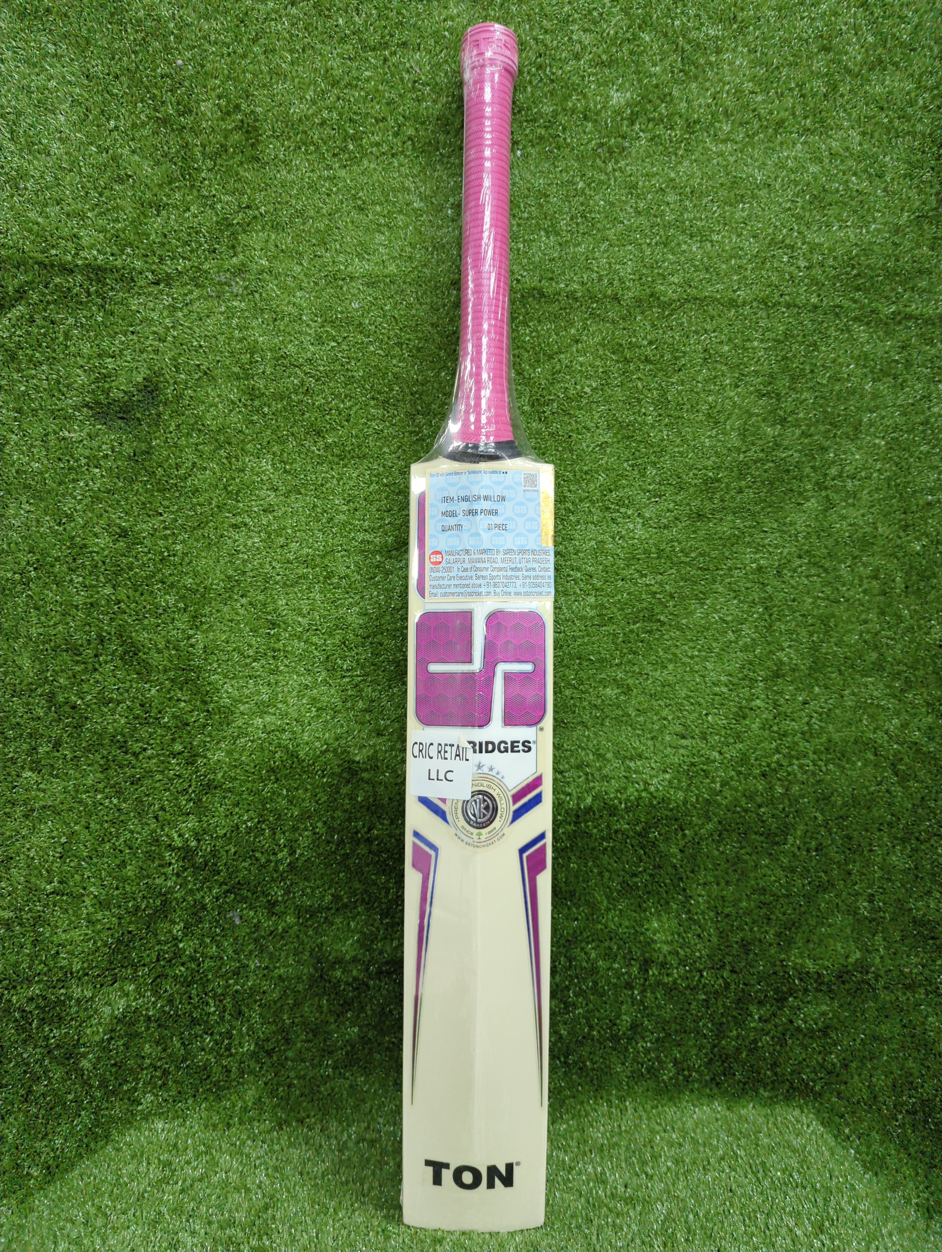 SS Super Power English Willow Cricket Bat SS