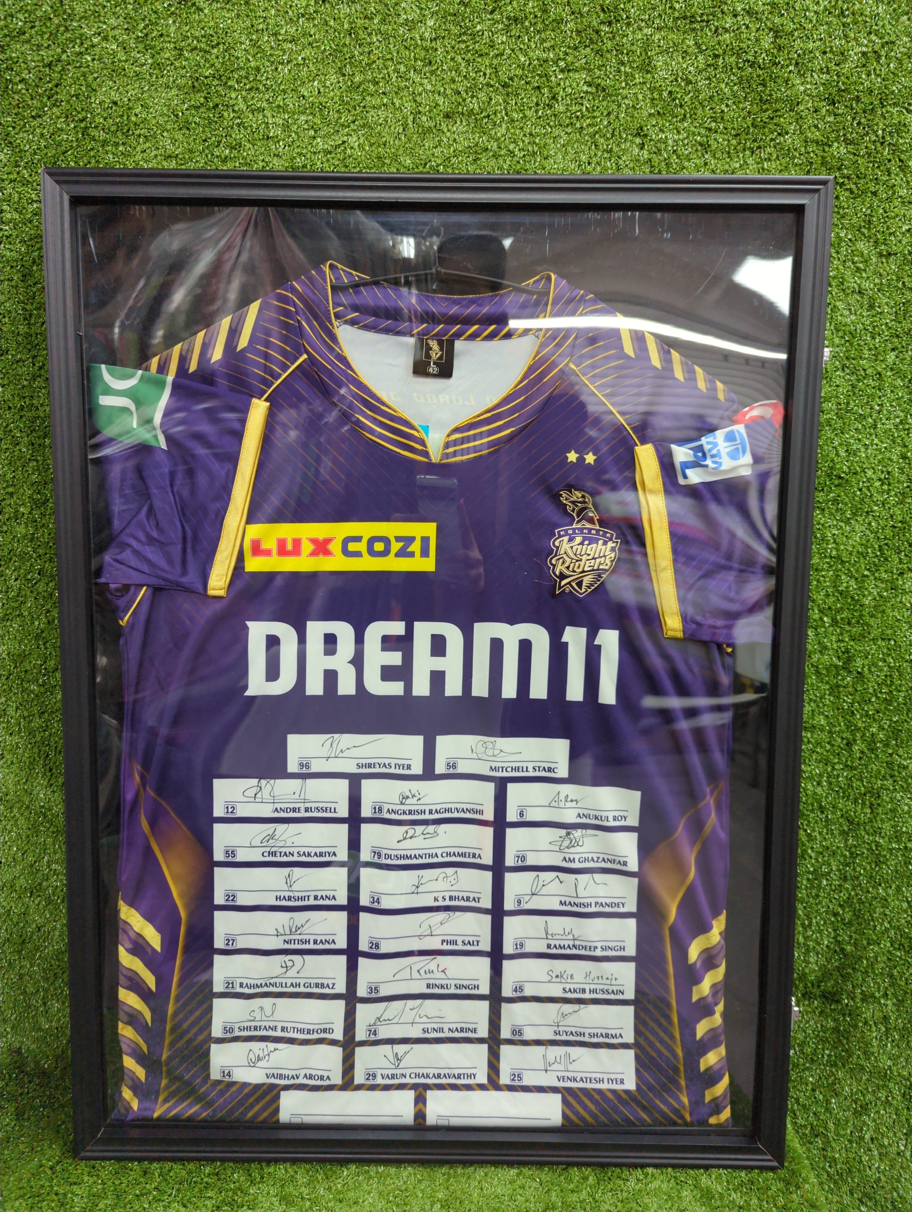 IPL Kolkata Knight Riders Official Signed Players Jersey