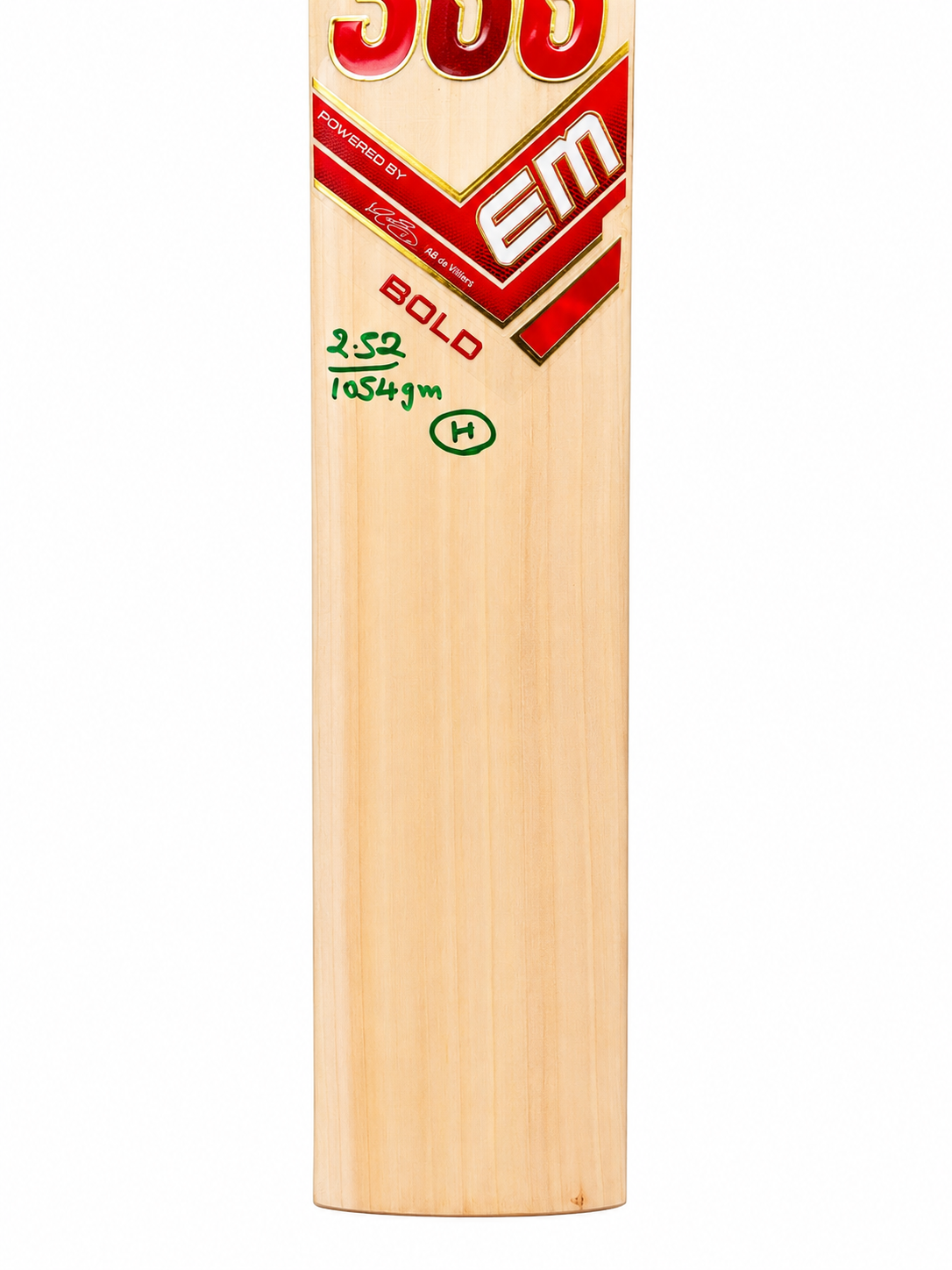 EM 360 Bold AB de Villiers Harrow Youth English Willow Cricket Bat EM