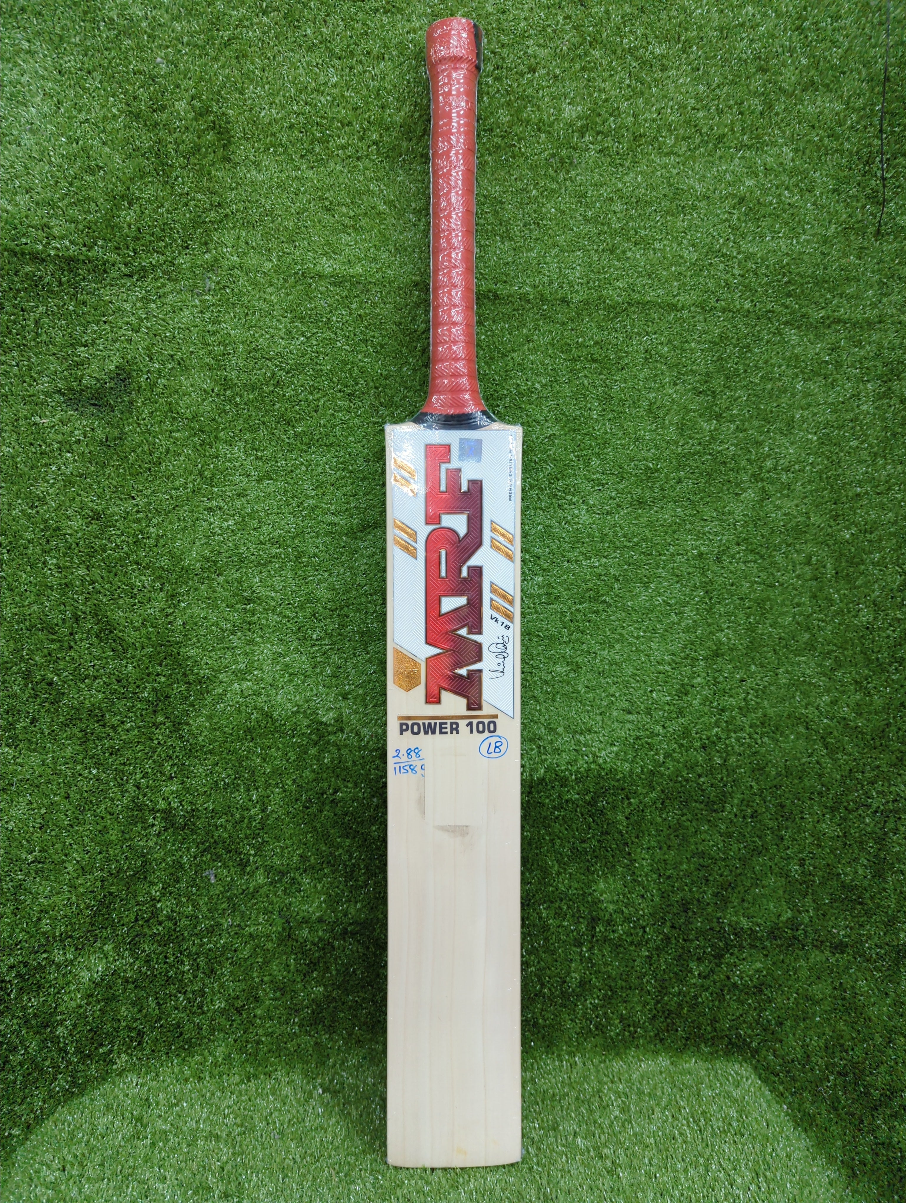 MRF VK Power 100 English Willow Cricket Bat - Long Blade MRF