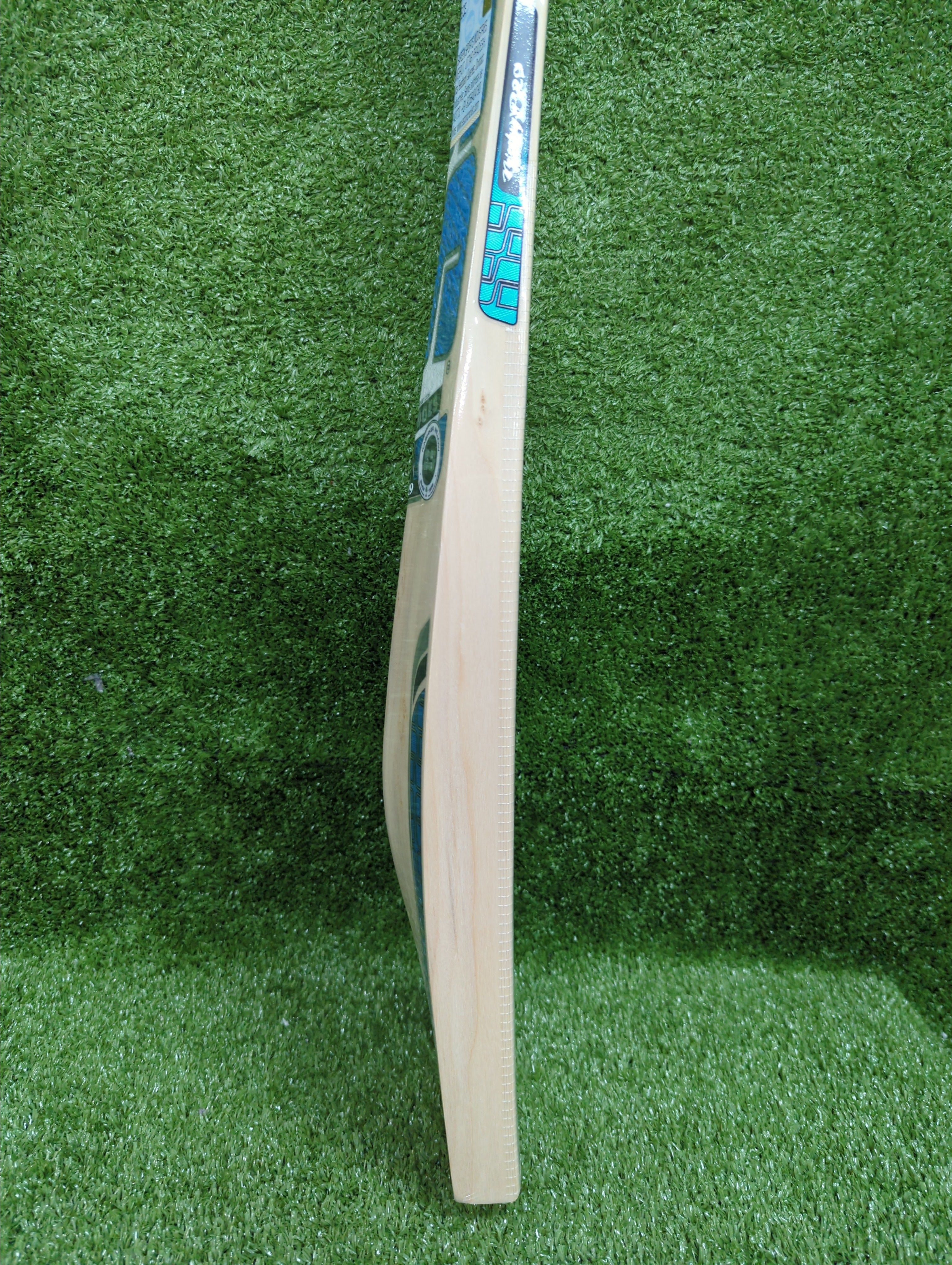 SS Nicky P29 Kashmir Willow Bat - Long Handle by SS - close-up detail - TopCricketStore